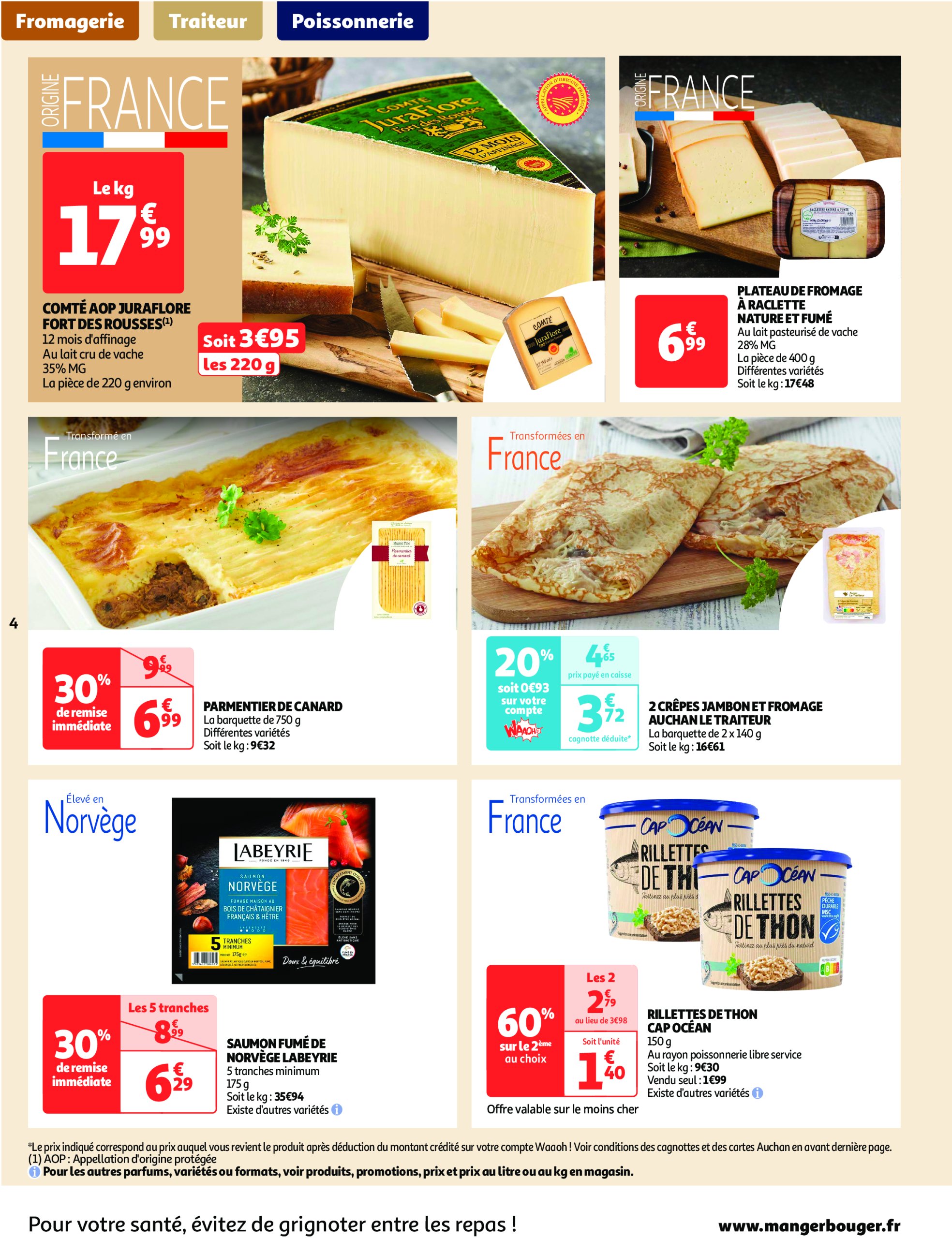 auchan - Catalogue Auchan supermarché - Le frais, le bon moins cher valable dès 21/01 - 25/01 - page: 4