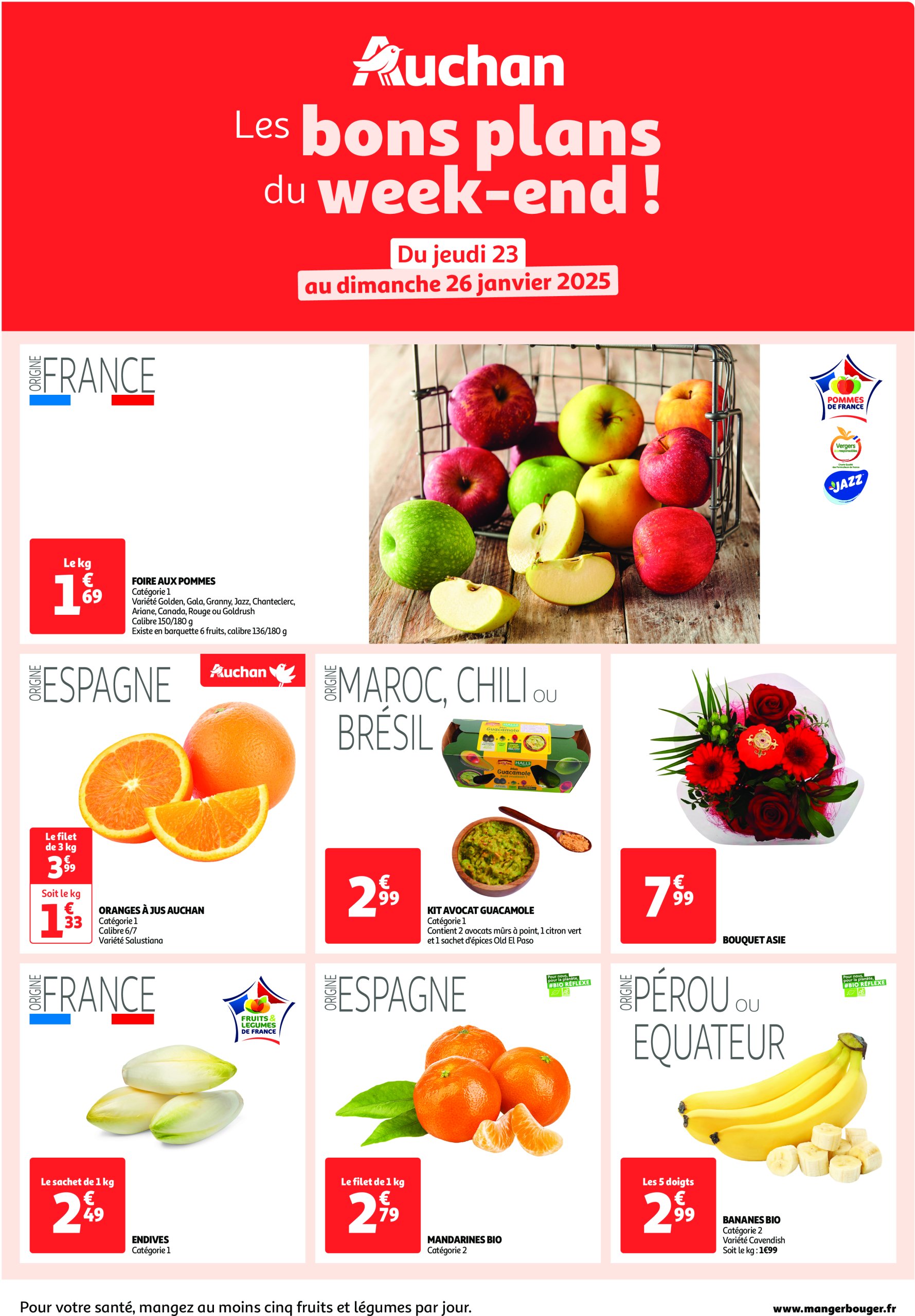 auchan - Catalogue Auchan - Les bons plans du week-end dans votre hyper ! valable dès 23/01 - 26/01 - page: 1