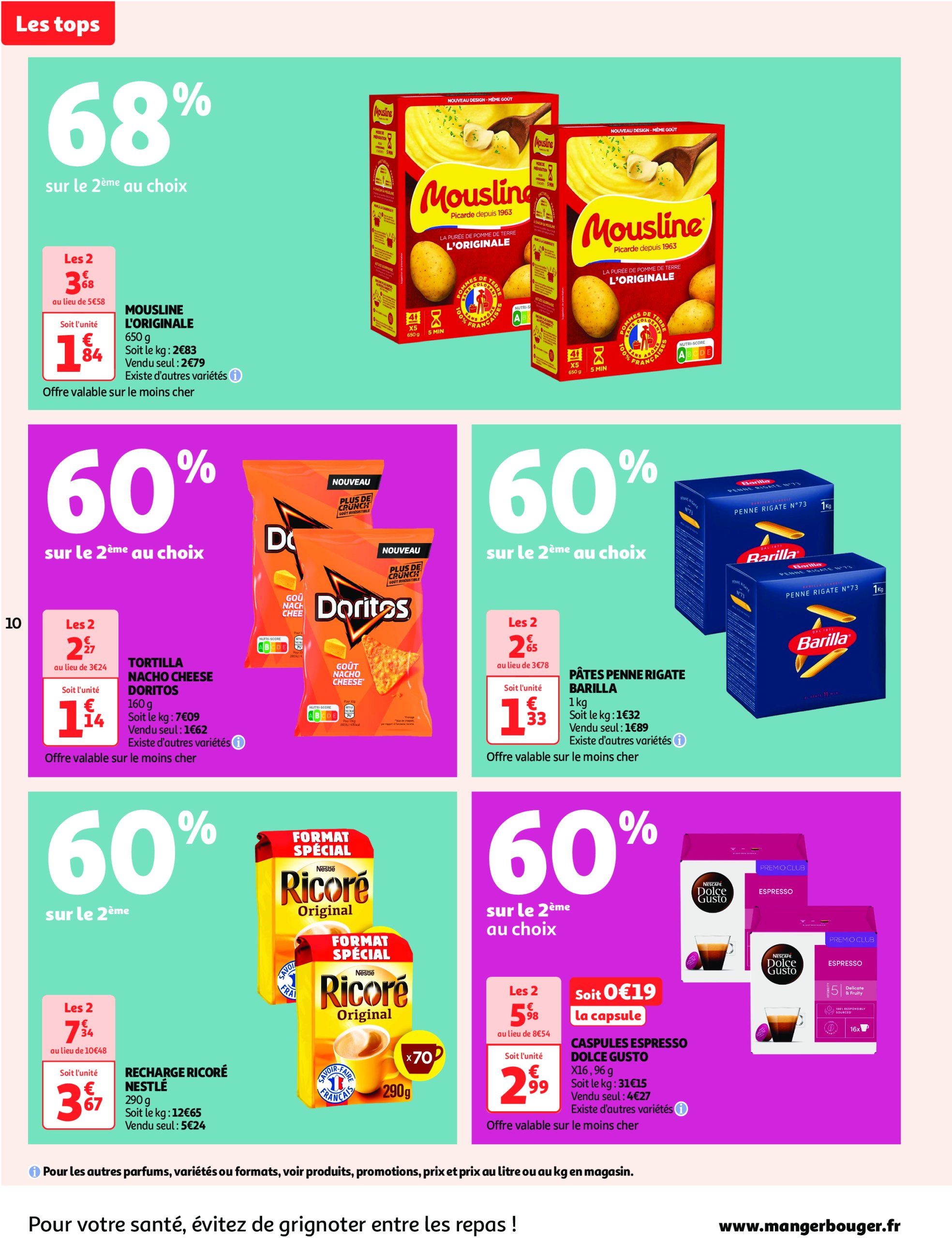 auchan - Catalogue Auchan supermarché - Des prix aussi bas, c'est le Top dans votre super valable dès 28/01 - 08/02 - page: 10