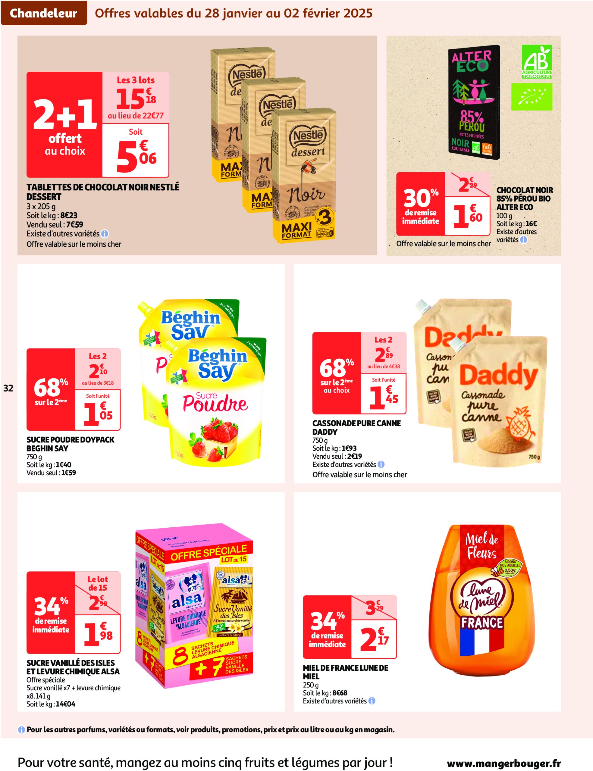 auchan - Catalogue Auchan supermarché - Des prix aussi bas, c'est le Top dans votre super valable dès 28/01 - 08/02 - page: 32