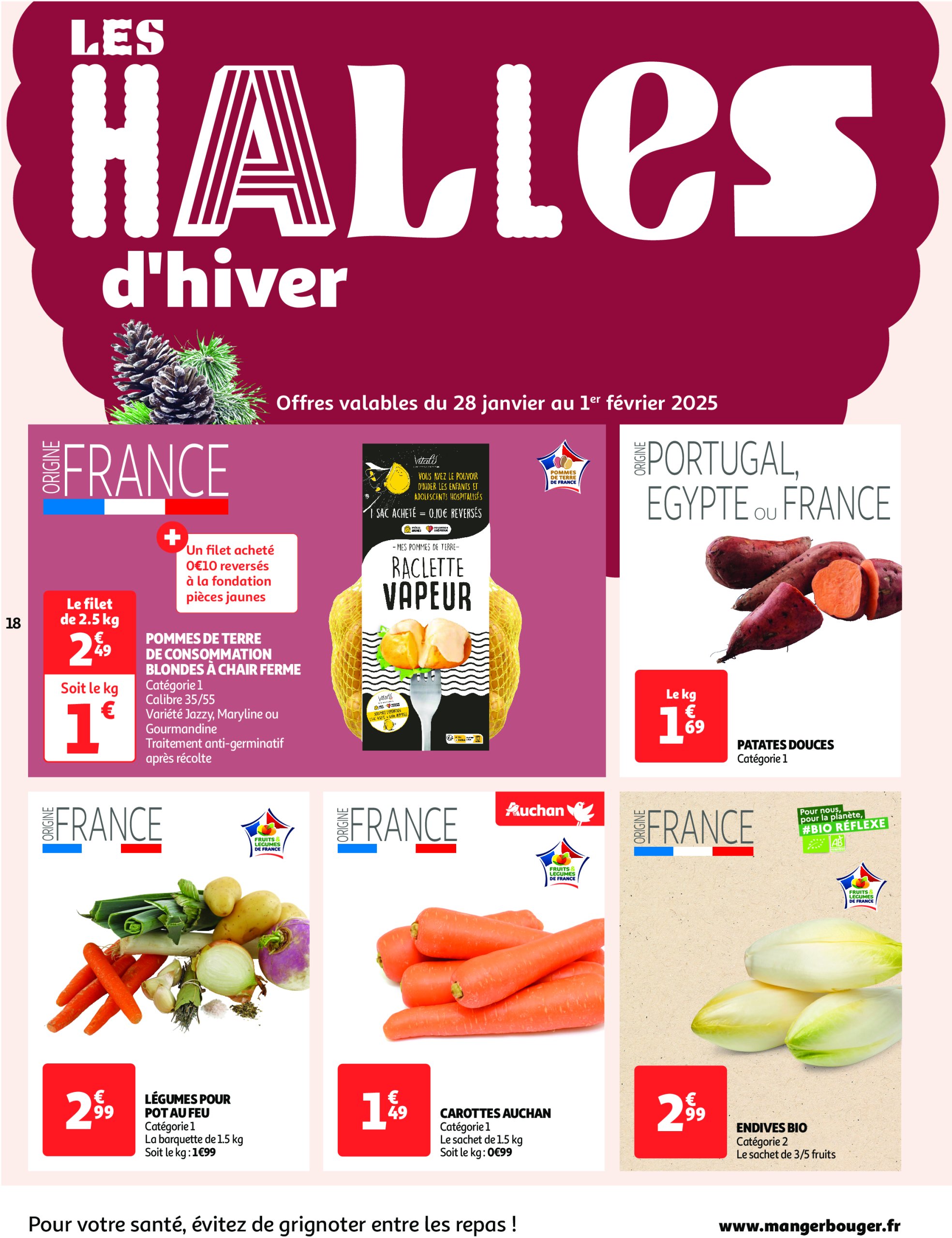 auchan - Catalogue Auchan supermarché - Des prix aussi bas, c'est le Top dans votre super valable dès 28/01 - 08/02 - page: 18