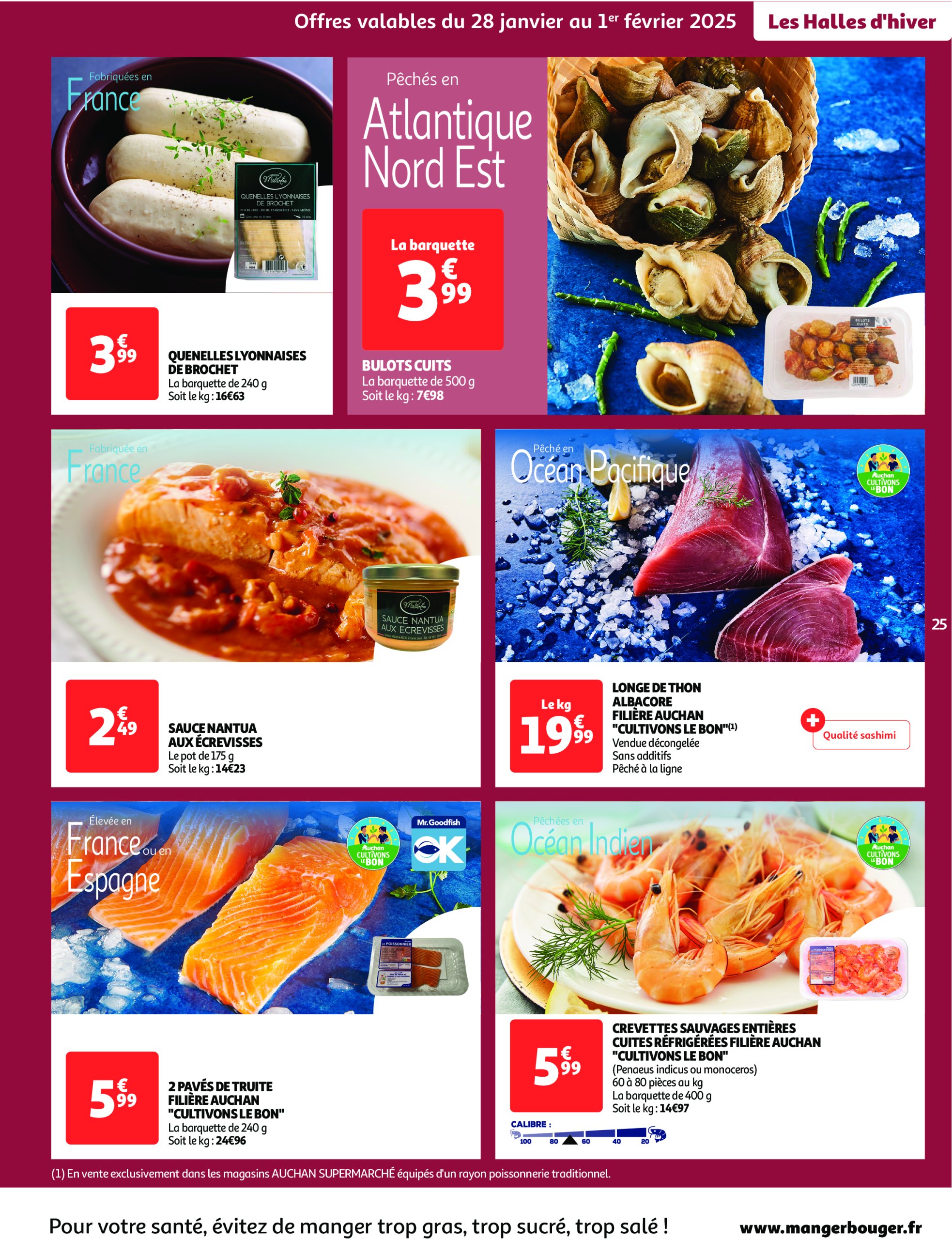 auchan - Catalogue Auchan supermarché - Des prix aussi bas, c'est le Top dans votre super valable dès 28/01 - 08/02 - page: 25