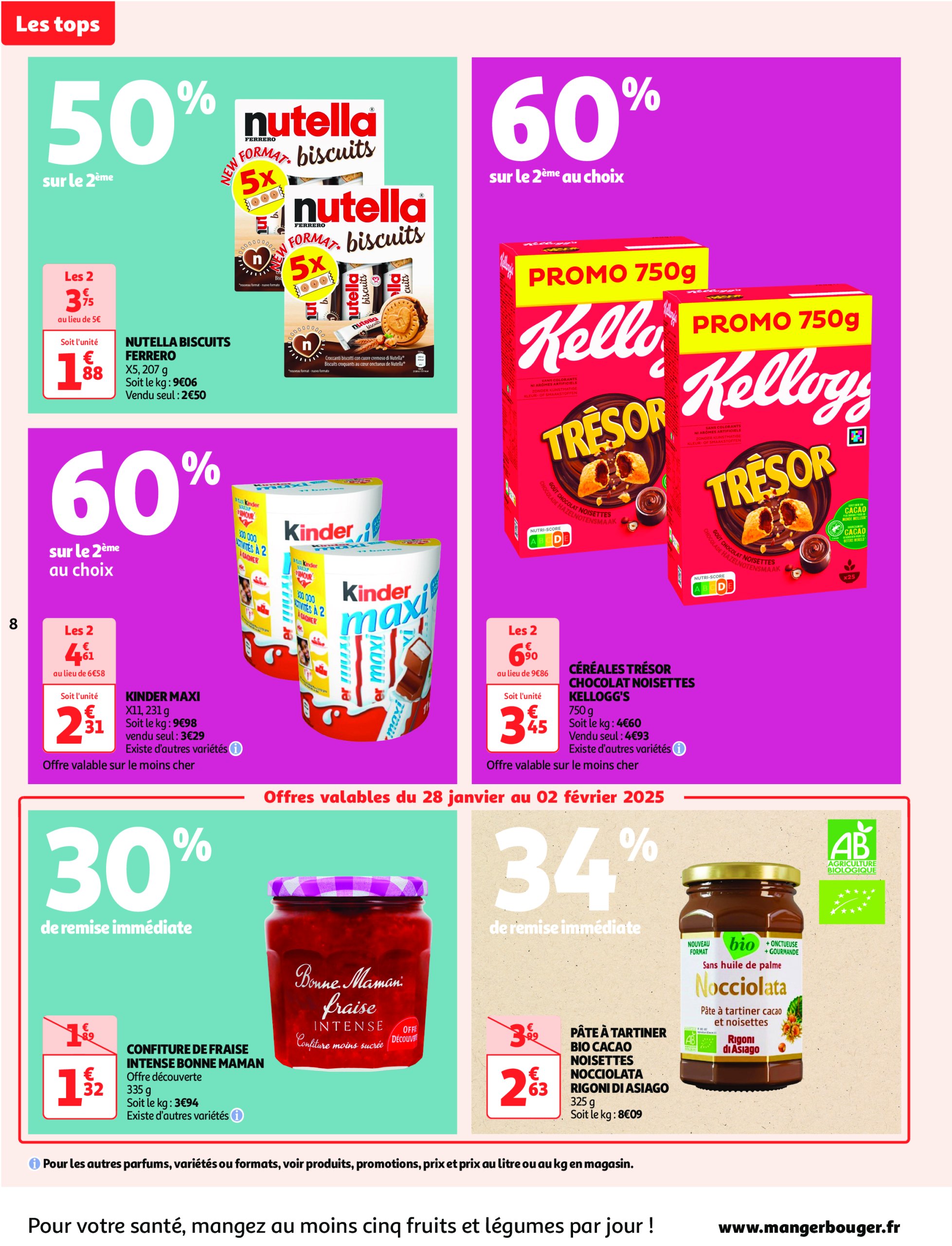 auchan - Catalogue Auchan supermarché - Des prix aussi bas, c'est le Top dans votre super valable dès 28/01 - 08/02 - page: 8