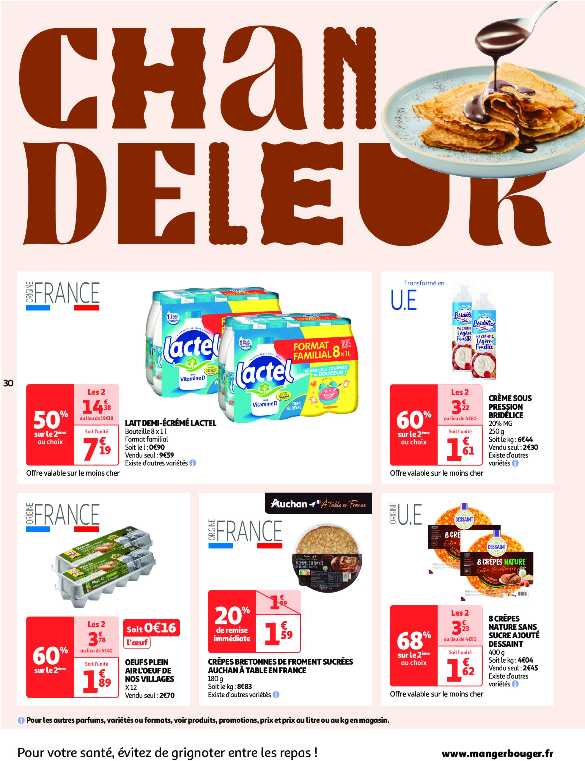 auchan - Catalogue Auchan supermarché - Des prix aussi bas, c'est le Top dans votre super valable dès 28/01 - 08/02 - page: 30