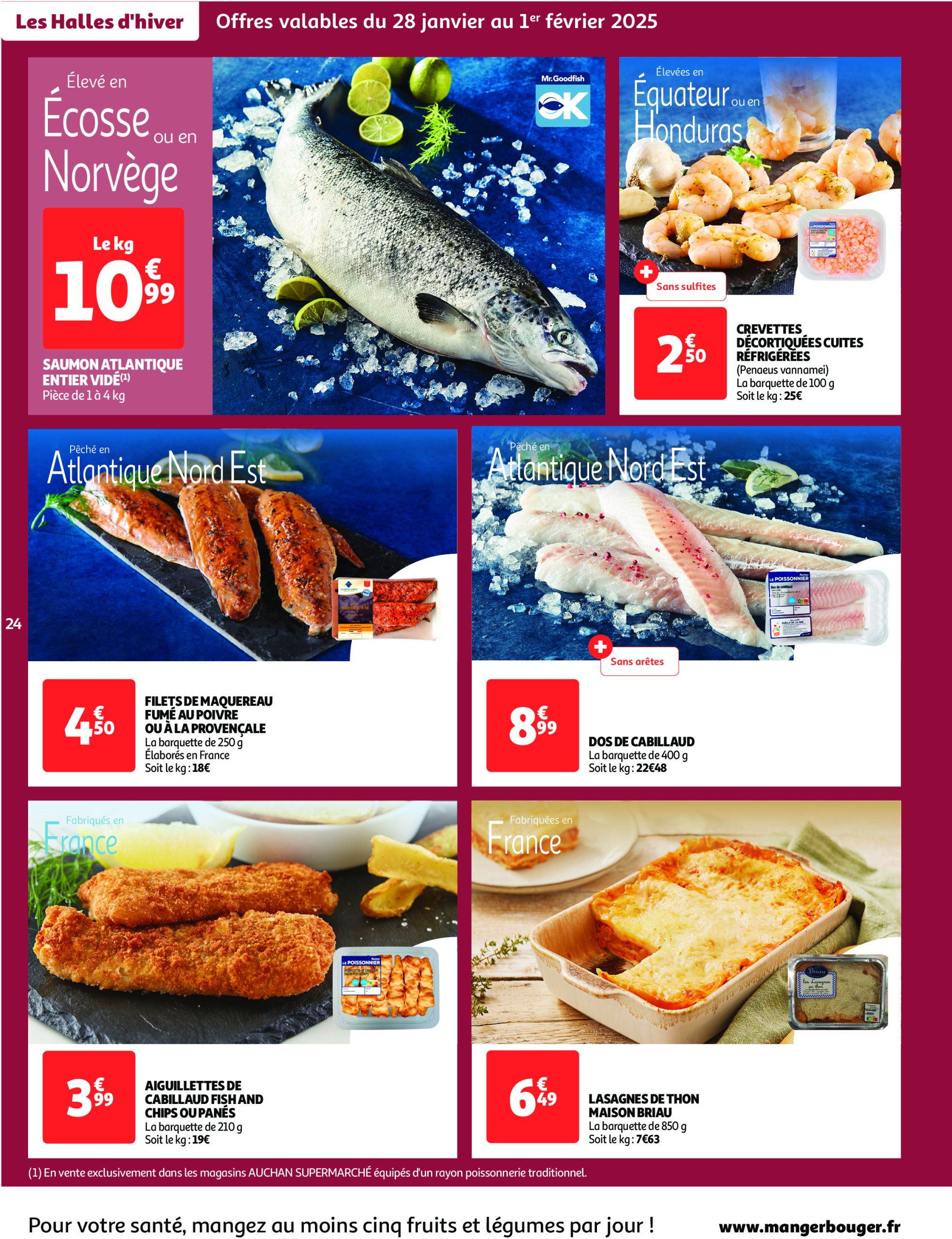 auchan - Catalogue Auchan supermarché - Des prix aussi bas, c'est le Top dans votre super valable dès 28/01 - 08/02 - page: 24