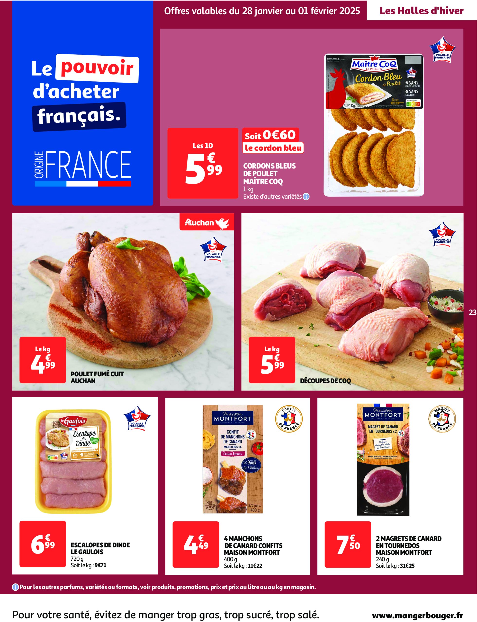 auchan - Catalogue Auchan - Des prix aussi bas, c'est le Top valable dès 28/01 - 09/02 - page: 23