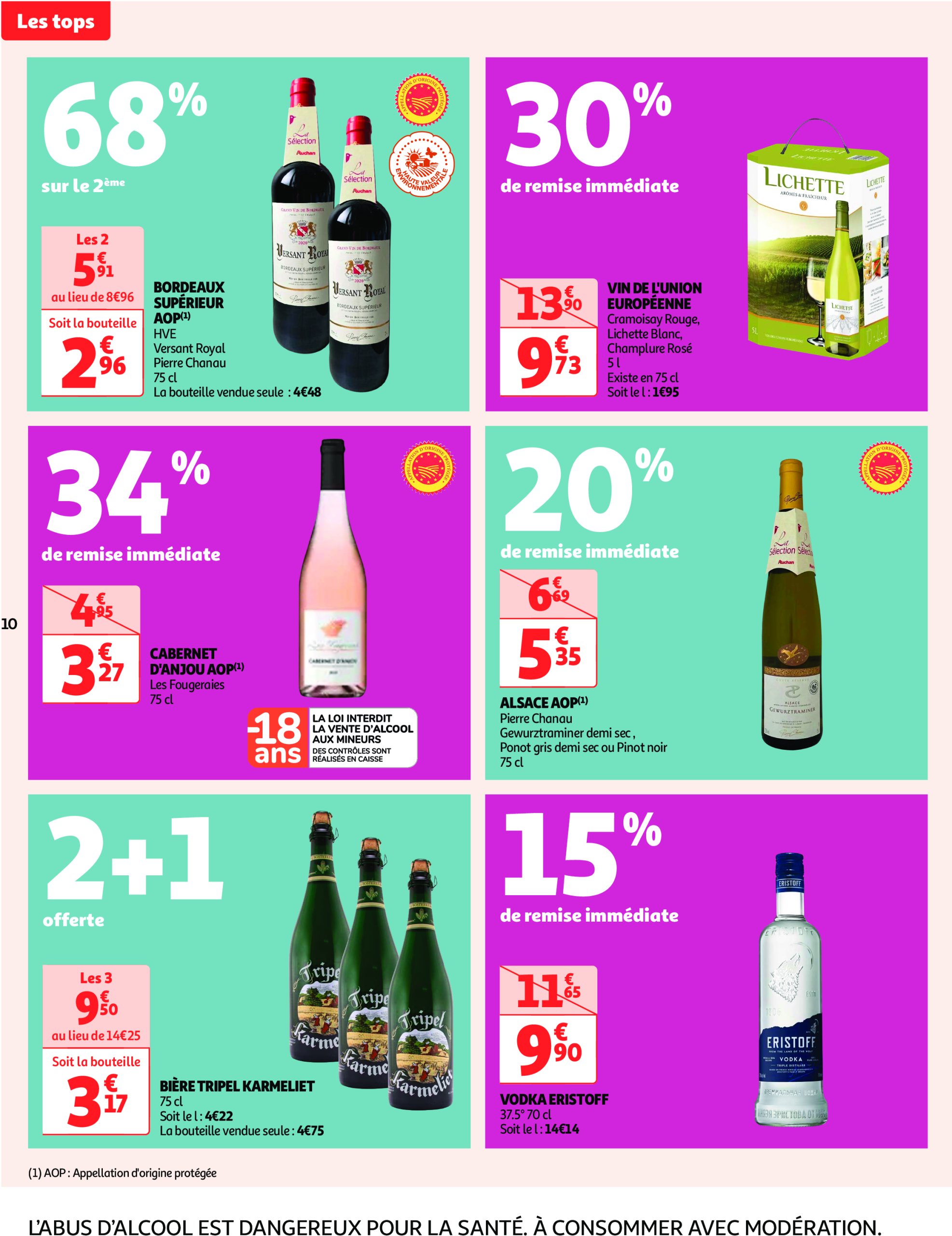 auchan - Catalogue Auchan - Des prix aussi bas, c'est le Top valable dès 28/01 - 09/02 - page: 10