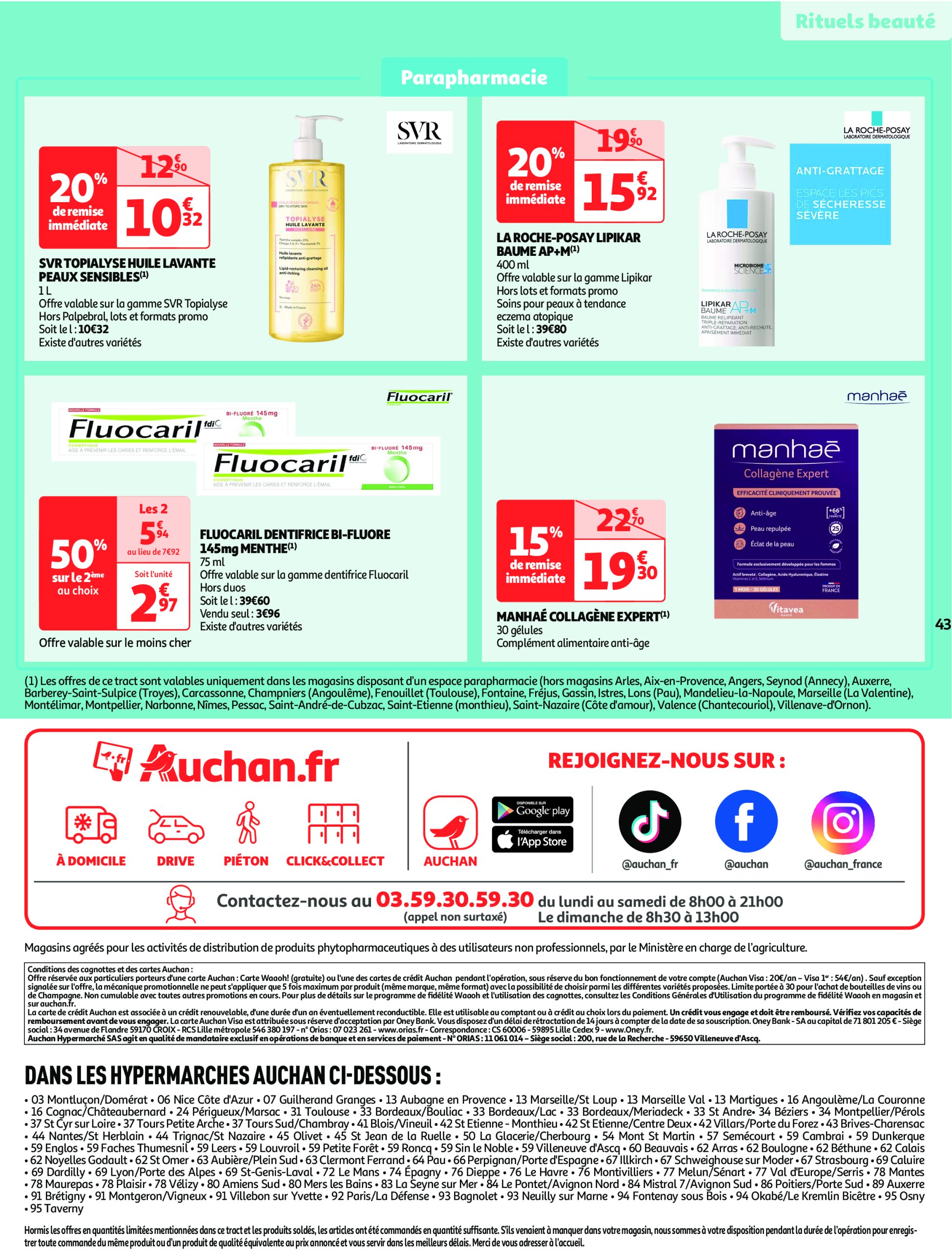 auchan - Catalogue Auchan - Des prix aussi bas, c'est le Top valable dès 28/01 - 09/02 - page: 43