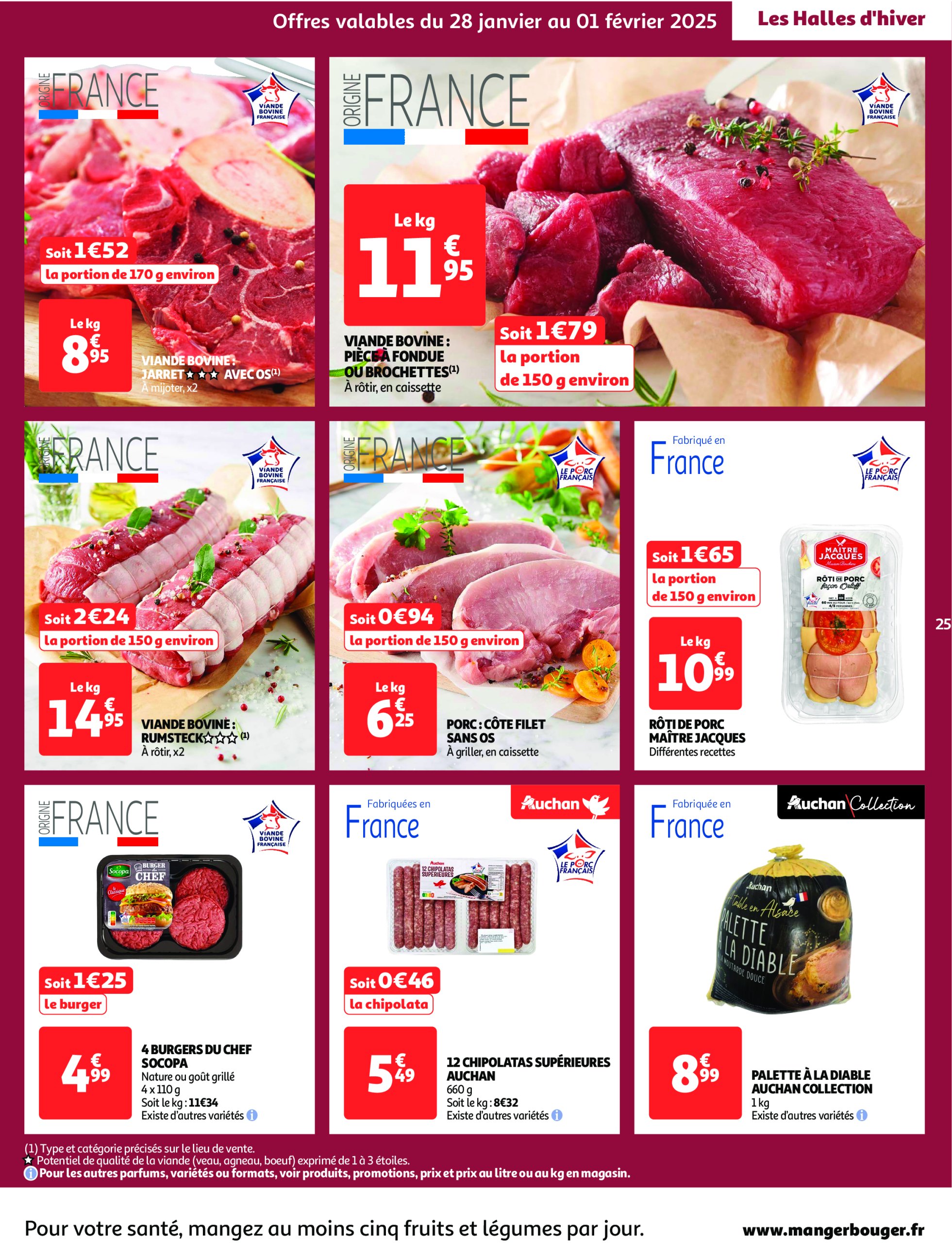 auchan - Catalogue Auchan - Des prix aussi bas, c'est le Top valable dès 28/01 - 09/02 - page: 25