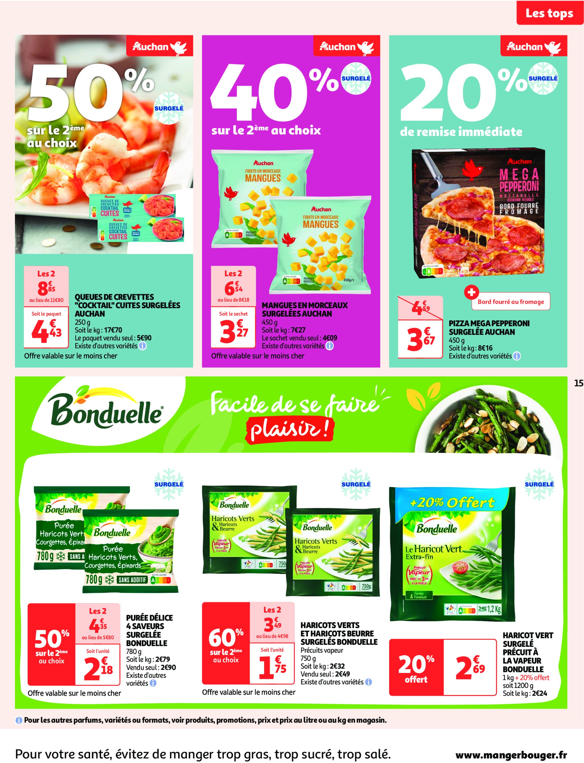 auchan - Catalogue Auchan - Des prix aussi bas, c'est le Top valable dès 28/01 - 09/02 - page: 15