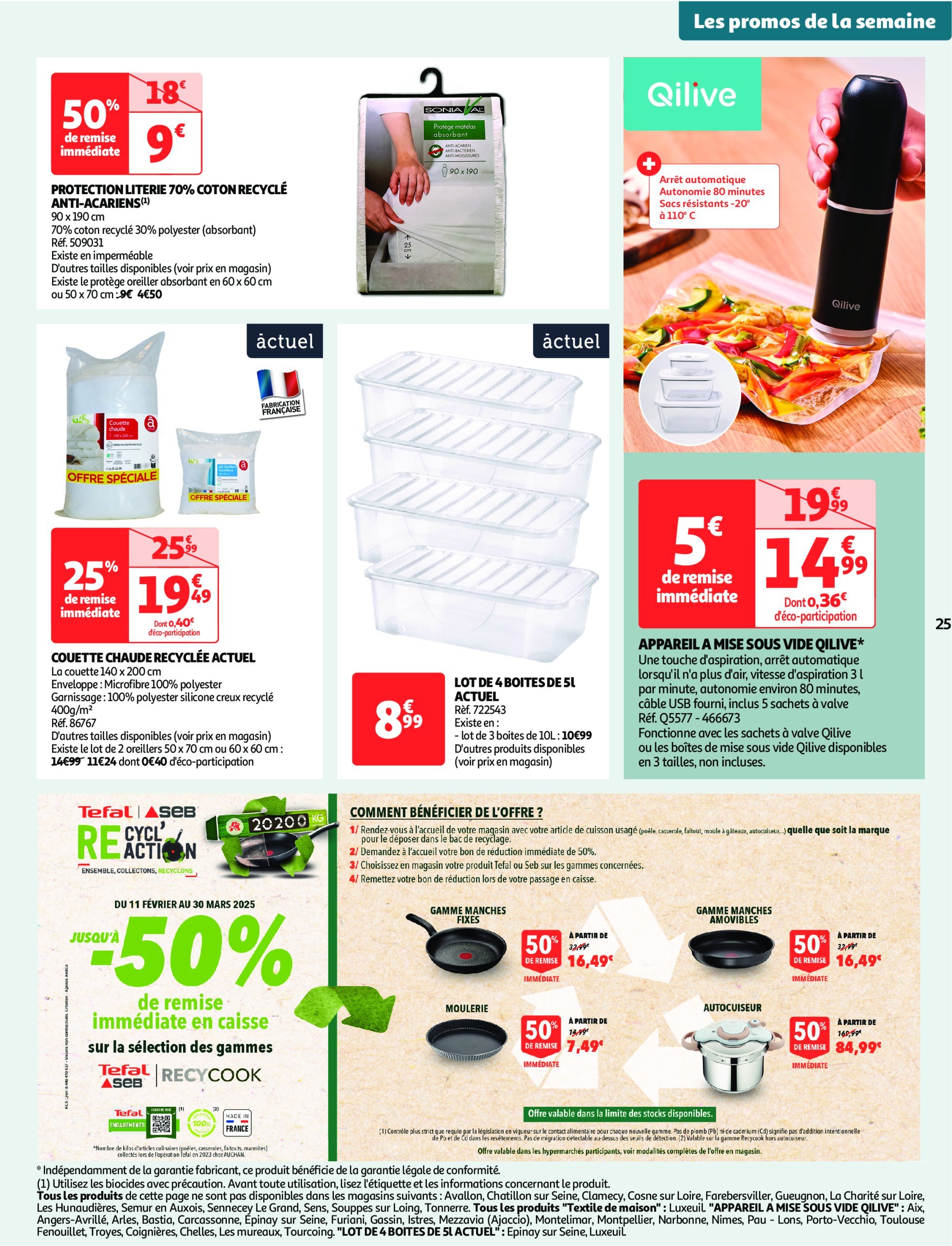 auchan - Catalogue Auchan - Produits laitiers : Petits prix écrémés valable dès 11/02 - 23/02 - page: 25