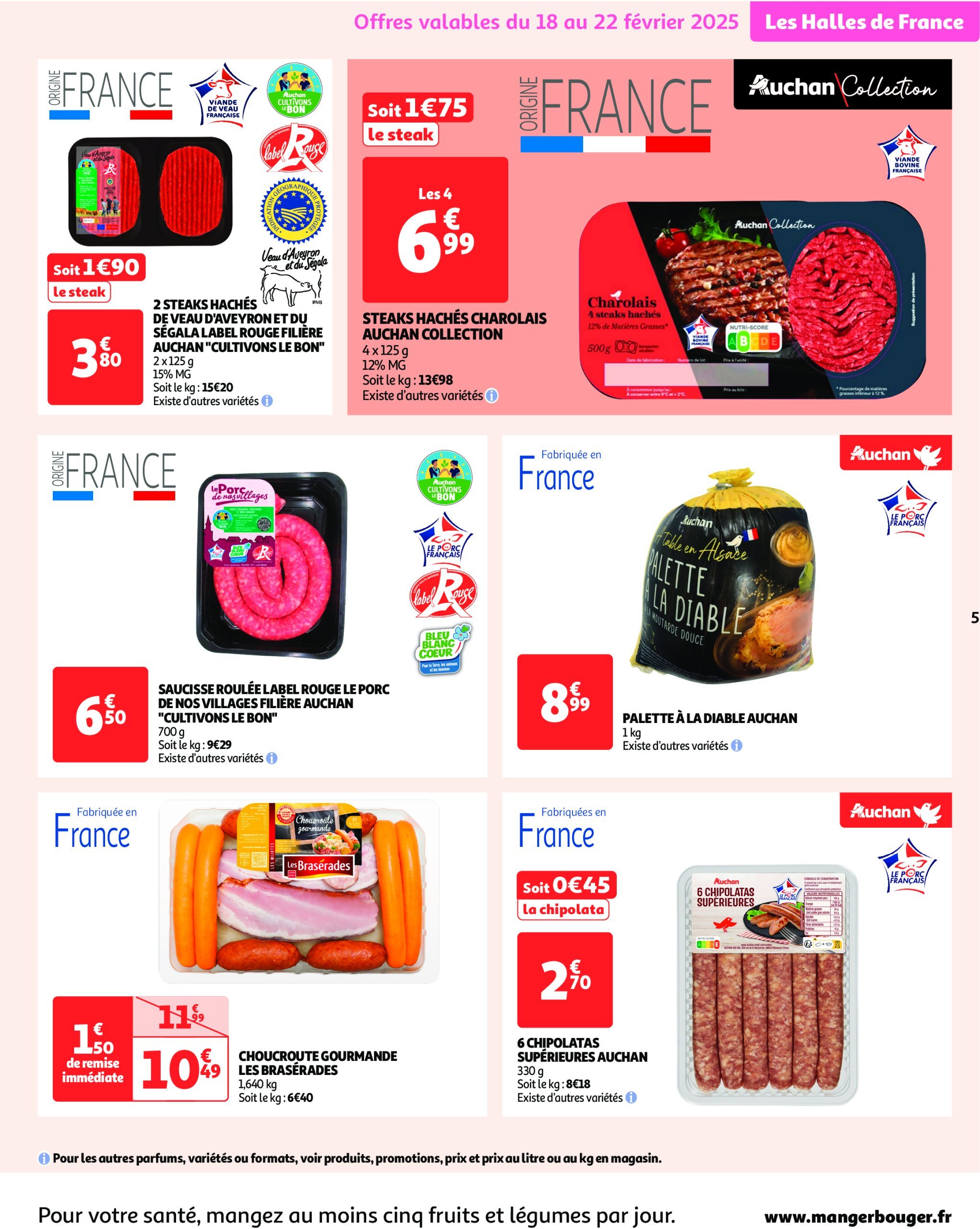 auchan - Catalogue Auchan valable dès 18/02 - 02/03 - page: 5