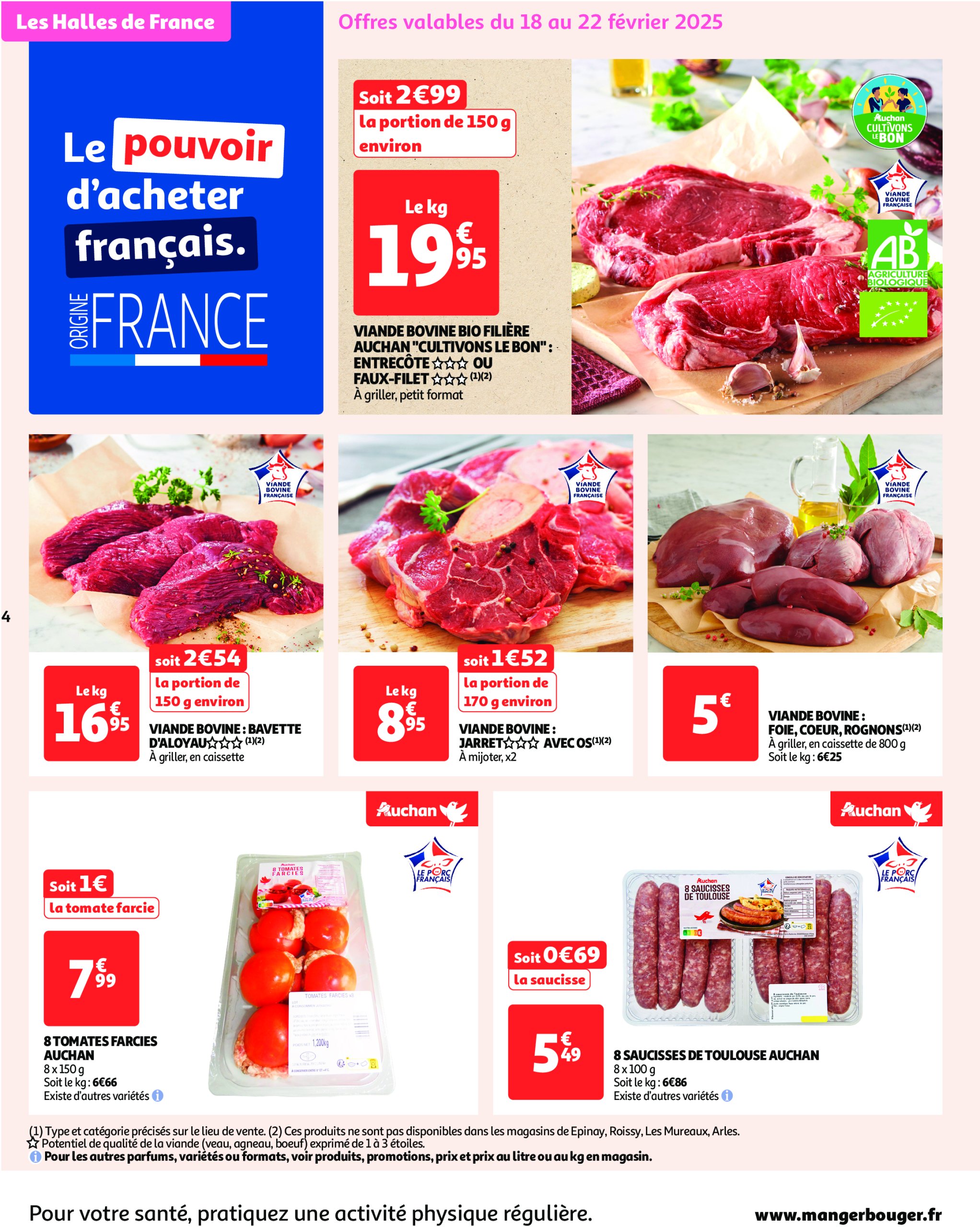 auchan - Catalogue Auchan valable dès 18/02 - 02/03 - page: 4