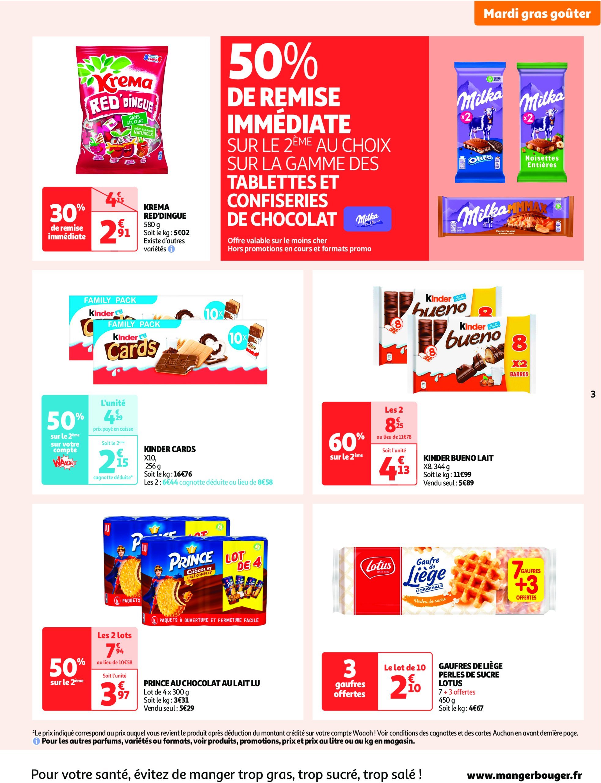 auchan - Catalogue Auchan supermarché - Les gros prix on en fait des confettis dans votre super valable dès 25/02 - 08/03 - page: 3