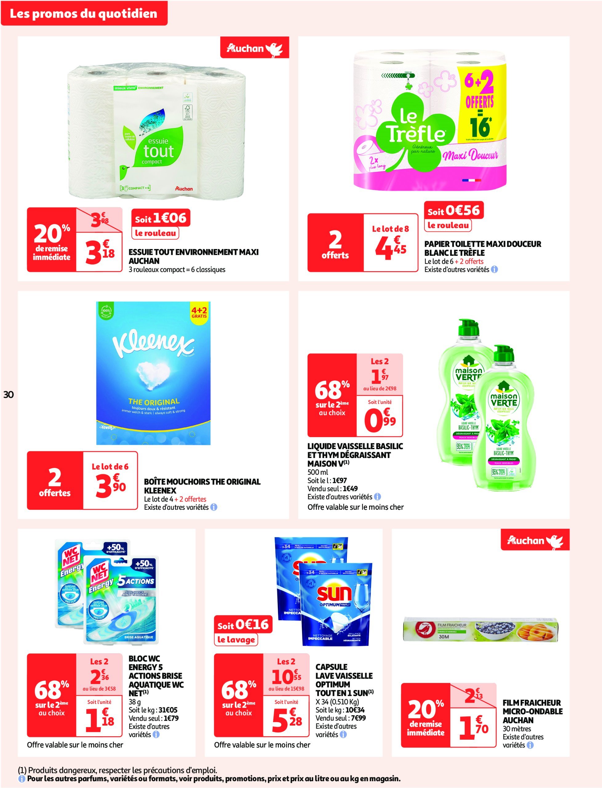 auchan - Catalogue Auchan supermarché - Les gros prix on en fait des confettis dans votre super valable dès 25/02 - 08/03 - page: 30