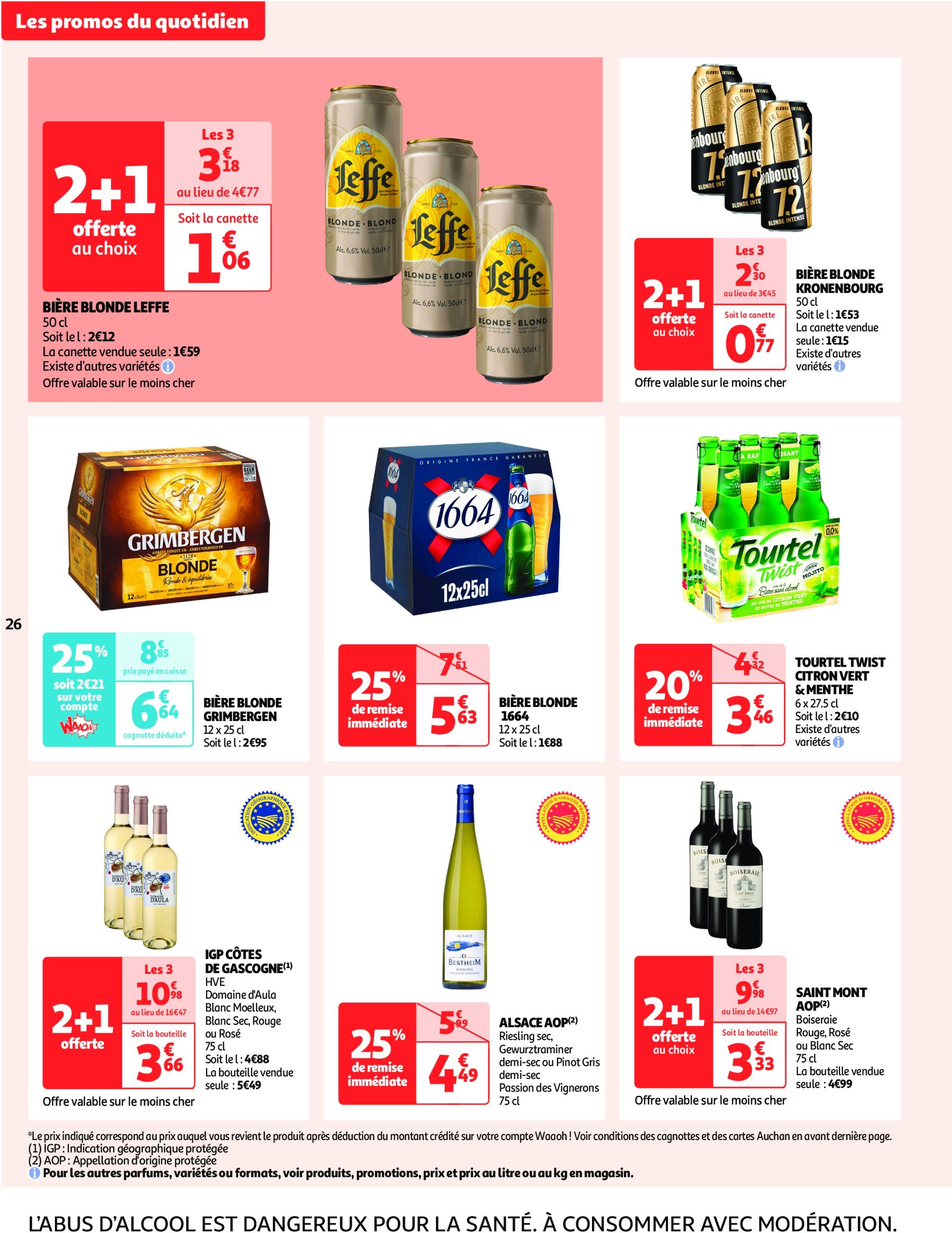 auchan - Catalogue Auchan supermarché - Les gros prix on en fait des confettis dans votre super valable dès 25/02 - 08/03 - page: 26