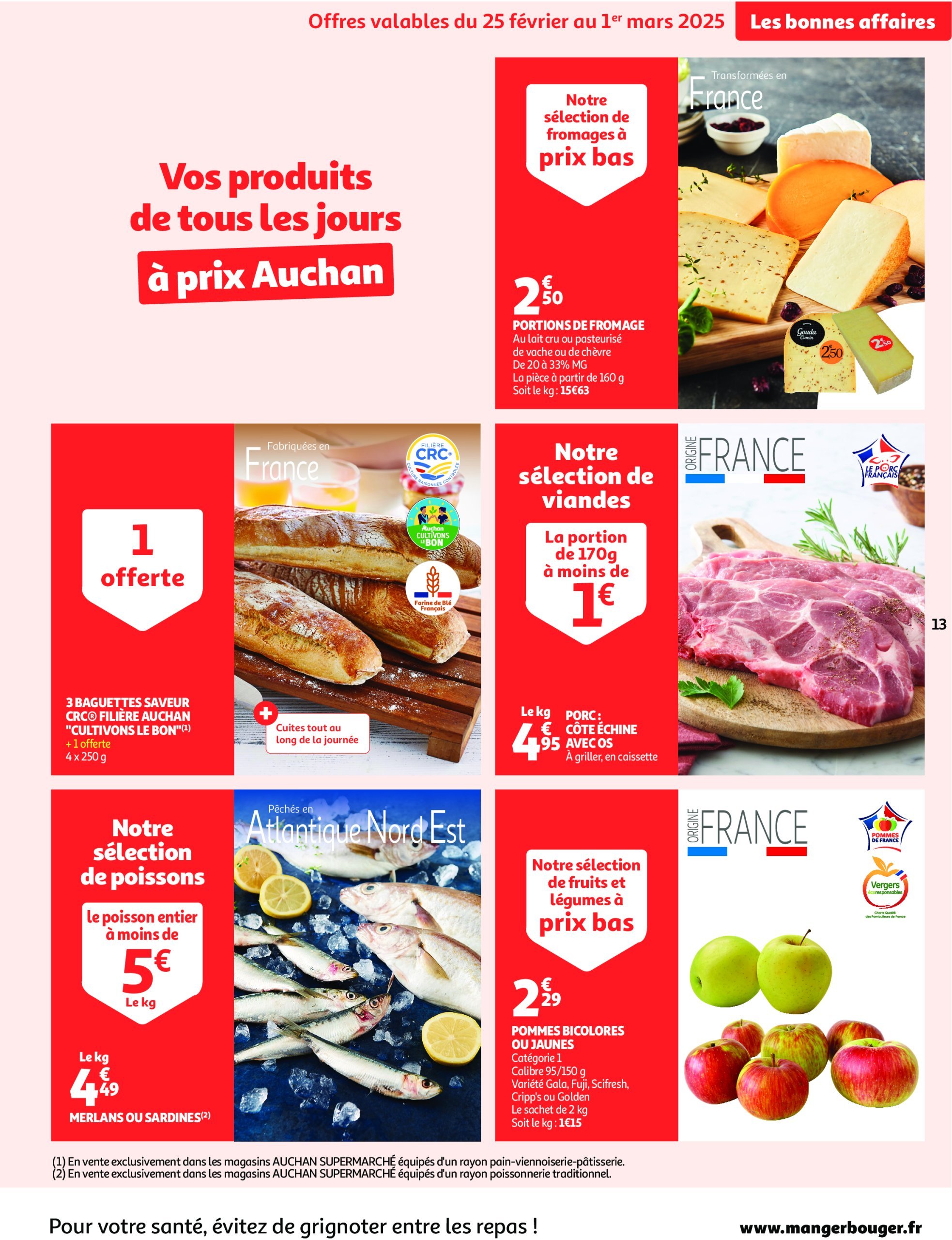 auchan - Catalogue Auchan supermarché - Les gros prix on en fait des confettis dans votre super valable dès 25/02 - 08/03 - page: 13