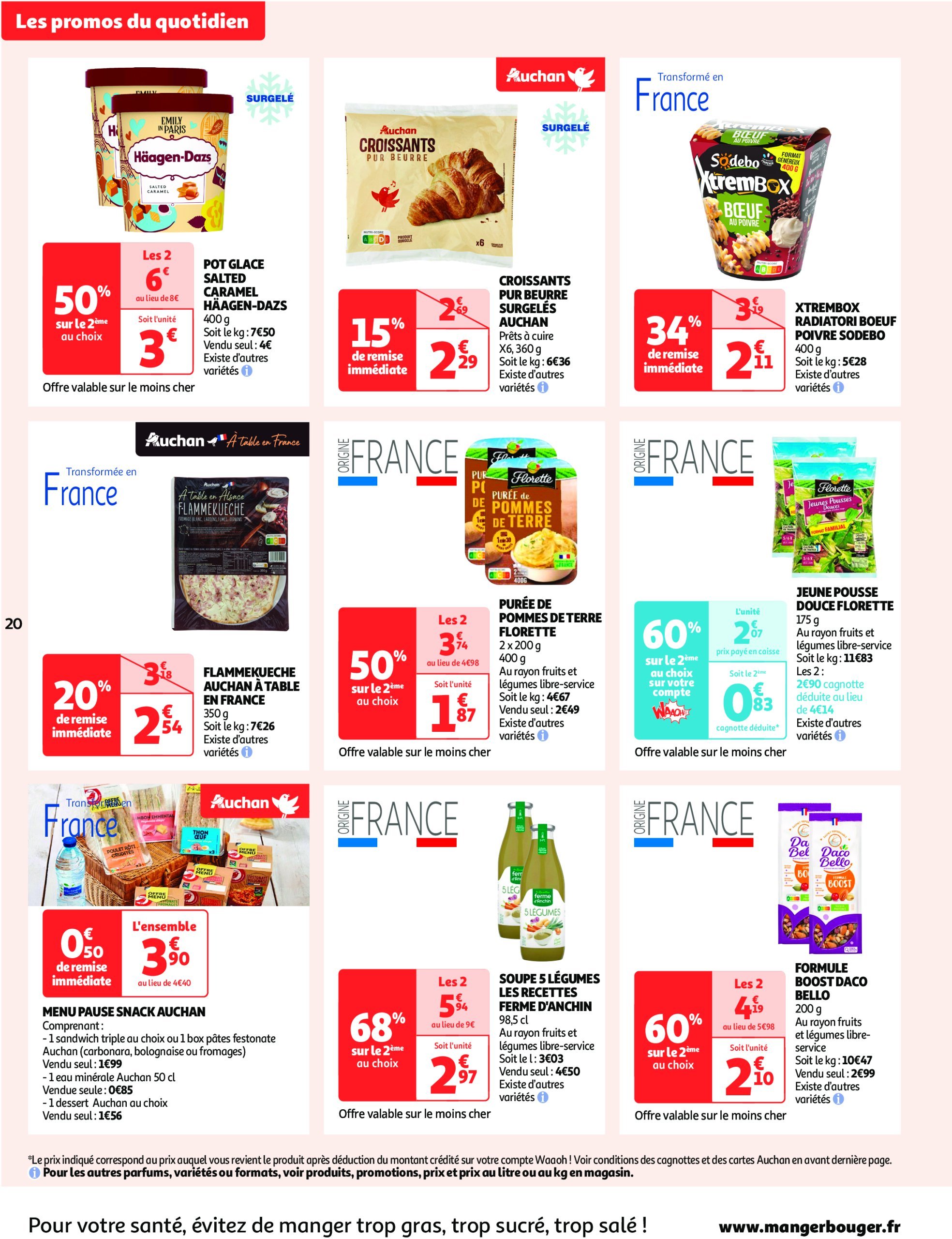 auchan - Catalogue Auchan supermarché - Les gros prix on en fait des confettis dans votre super valable dès 25/02 - 08/03 - page: 20