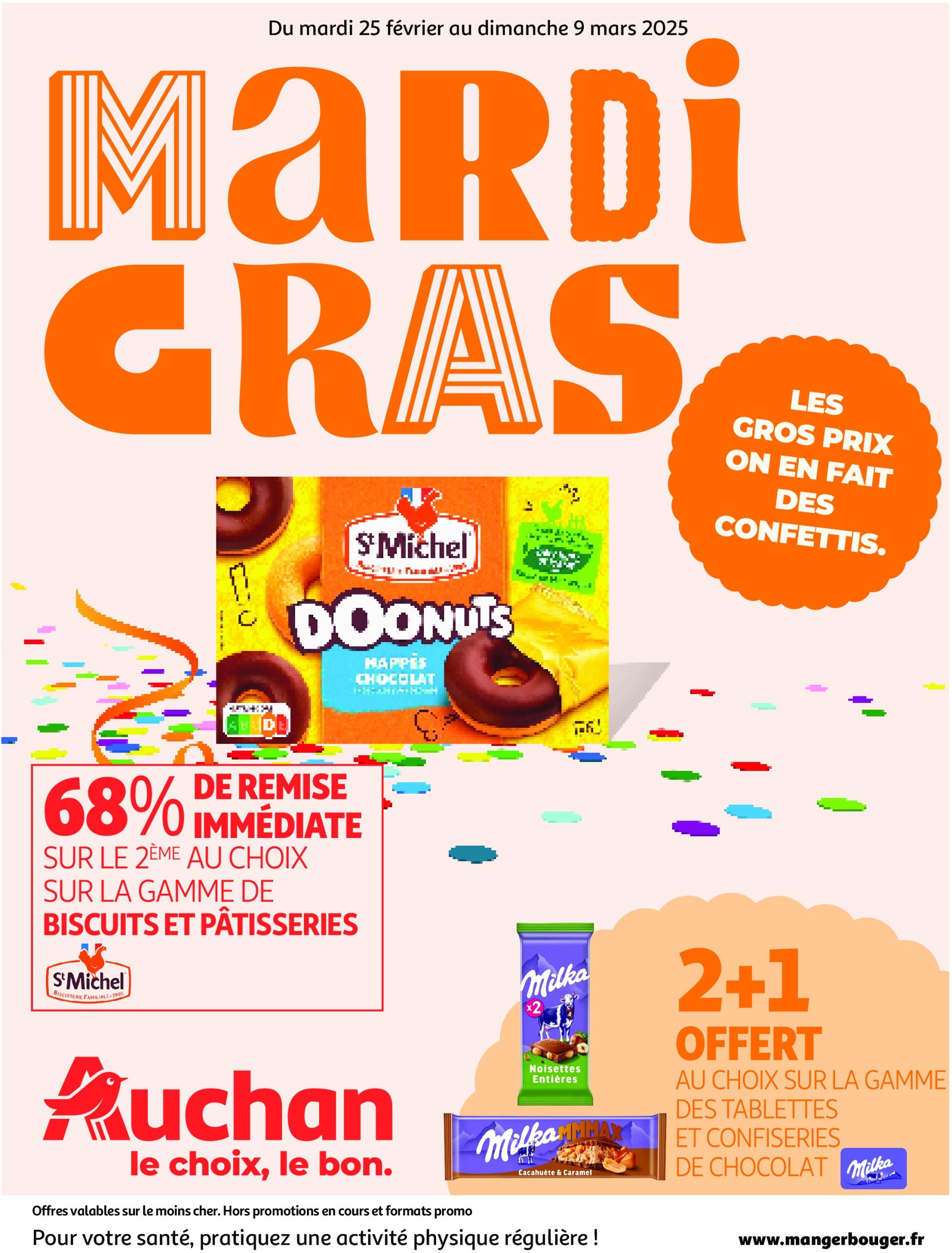 auchan - Catalogue Auchan - Les gros prix on en fait des confettis valable dès 25/02 - 09/03