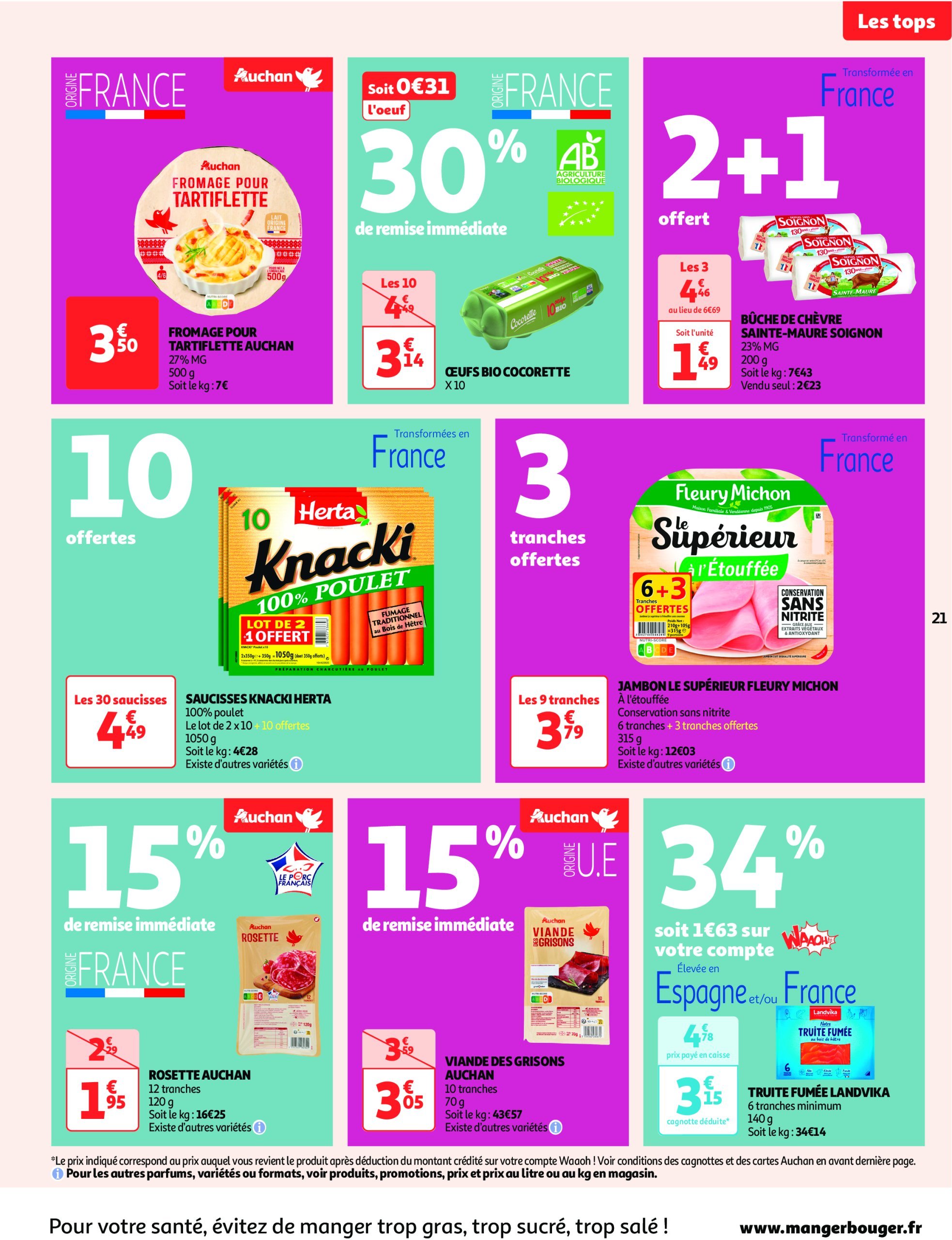 auchan - Catalogue Auchan - Les gros prix on en fait des confettis valable dès 25/02 - 09/03 - page: 21