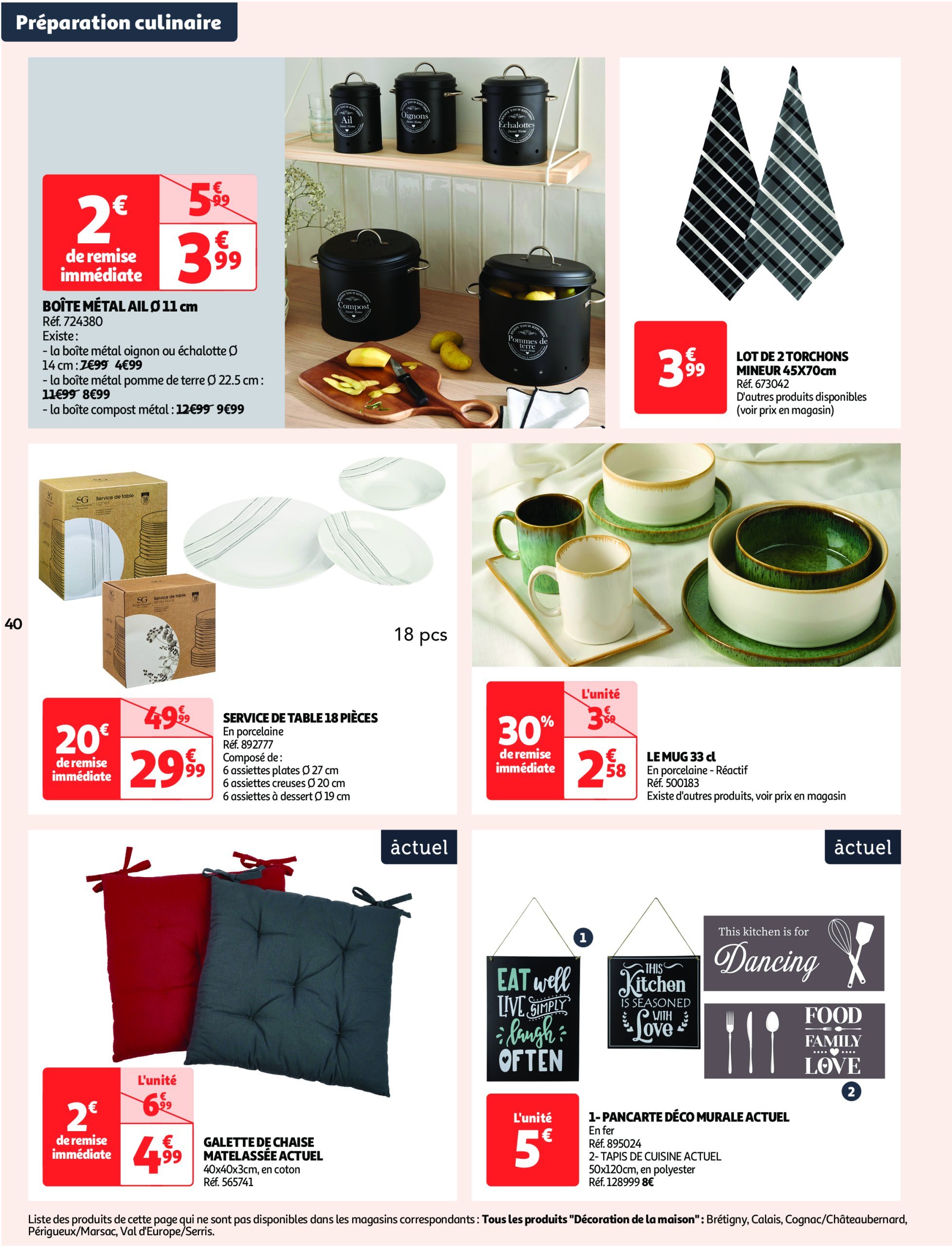 auchan - Catalogue Auchan - Les gros prix on en fait des confettis valable dès 25/02 - 09/03 - page: 40