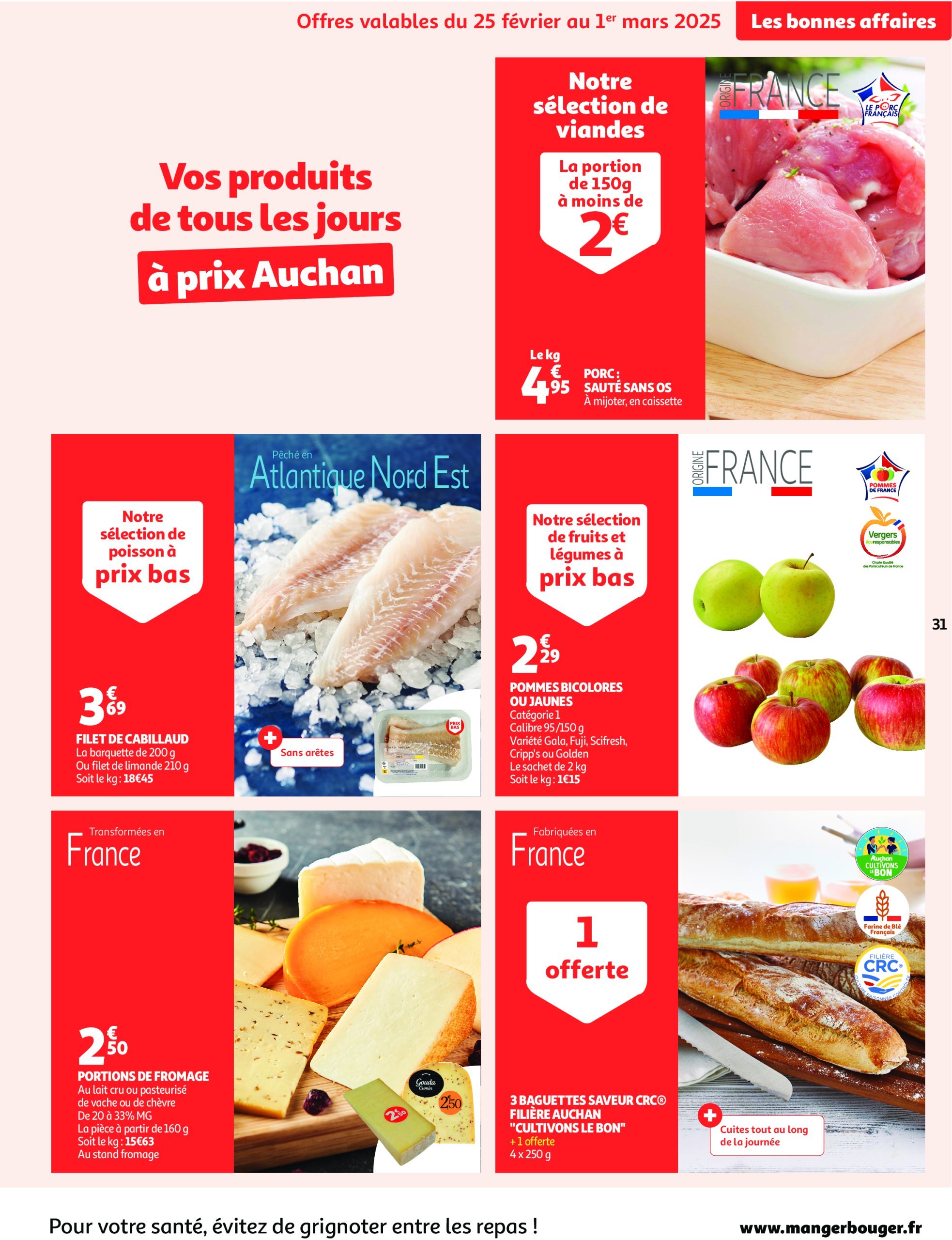 auchan - Catalogue Auchan - Les gros prix on en fait des confettis valable dès 25/02 - 09/03 - page: 31