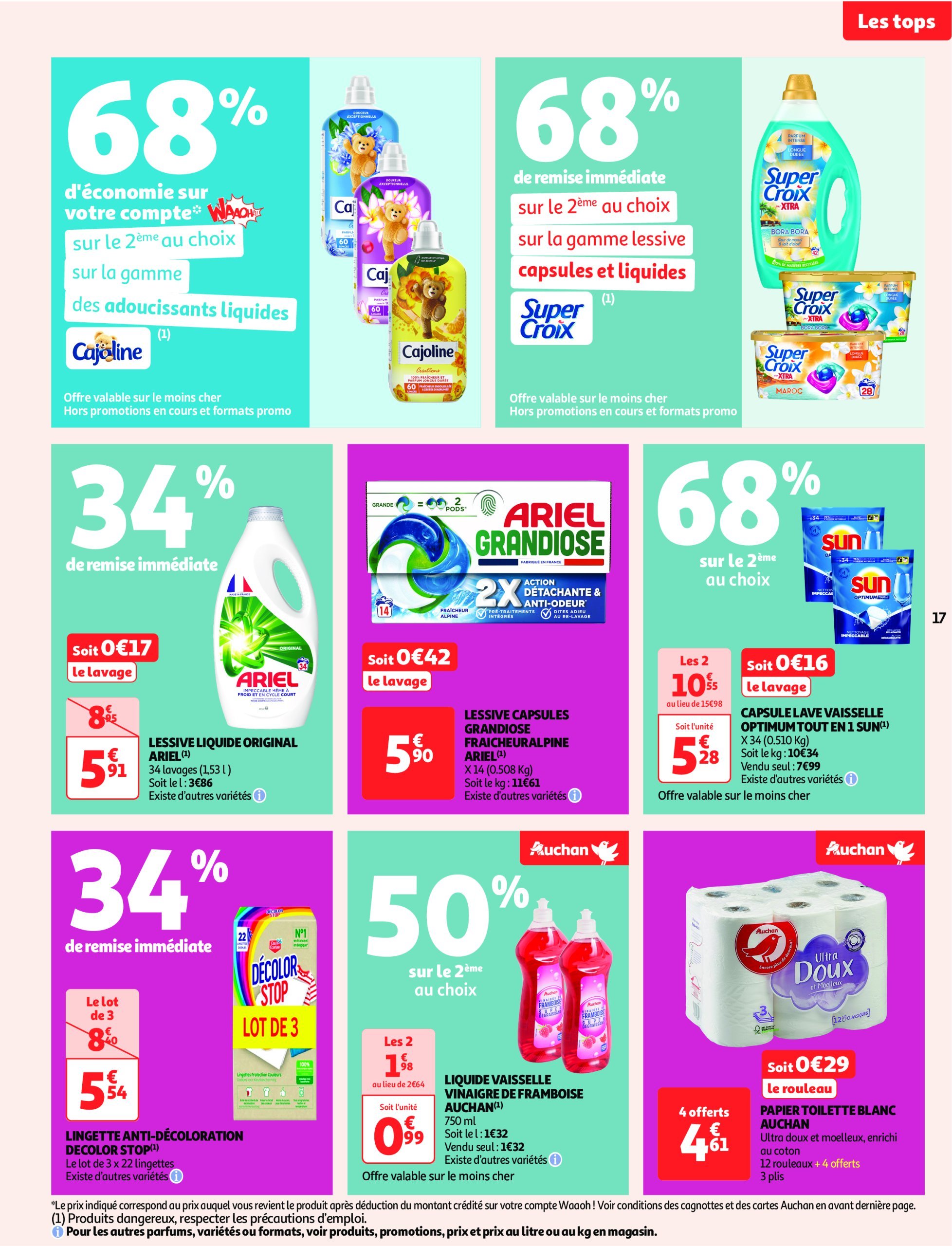 auchan - Catalogue Auchan - Les gros prix on en fait des confettis valable dès 25/02 - 09/03 - page: 17