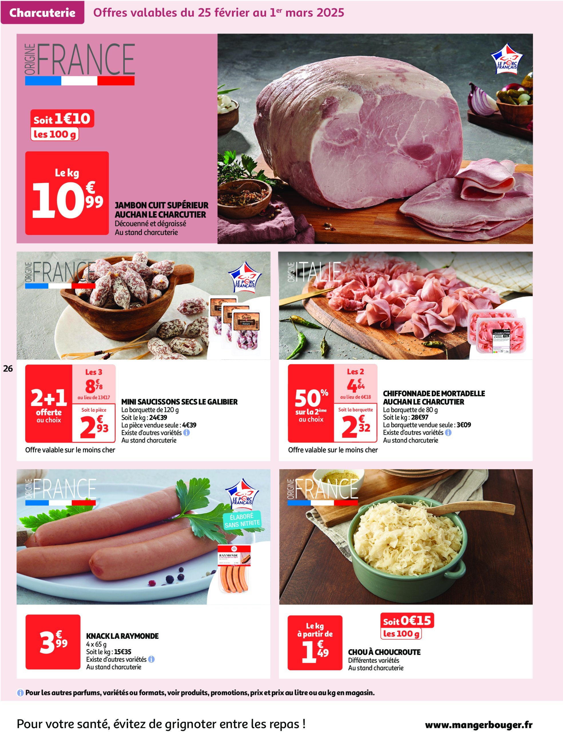 auchan - Catalogue Auchan - Les gros prix on en fait des confettis valable dès 25/02 - 09/03 - page: 26