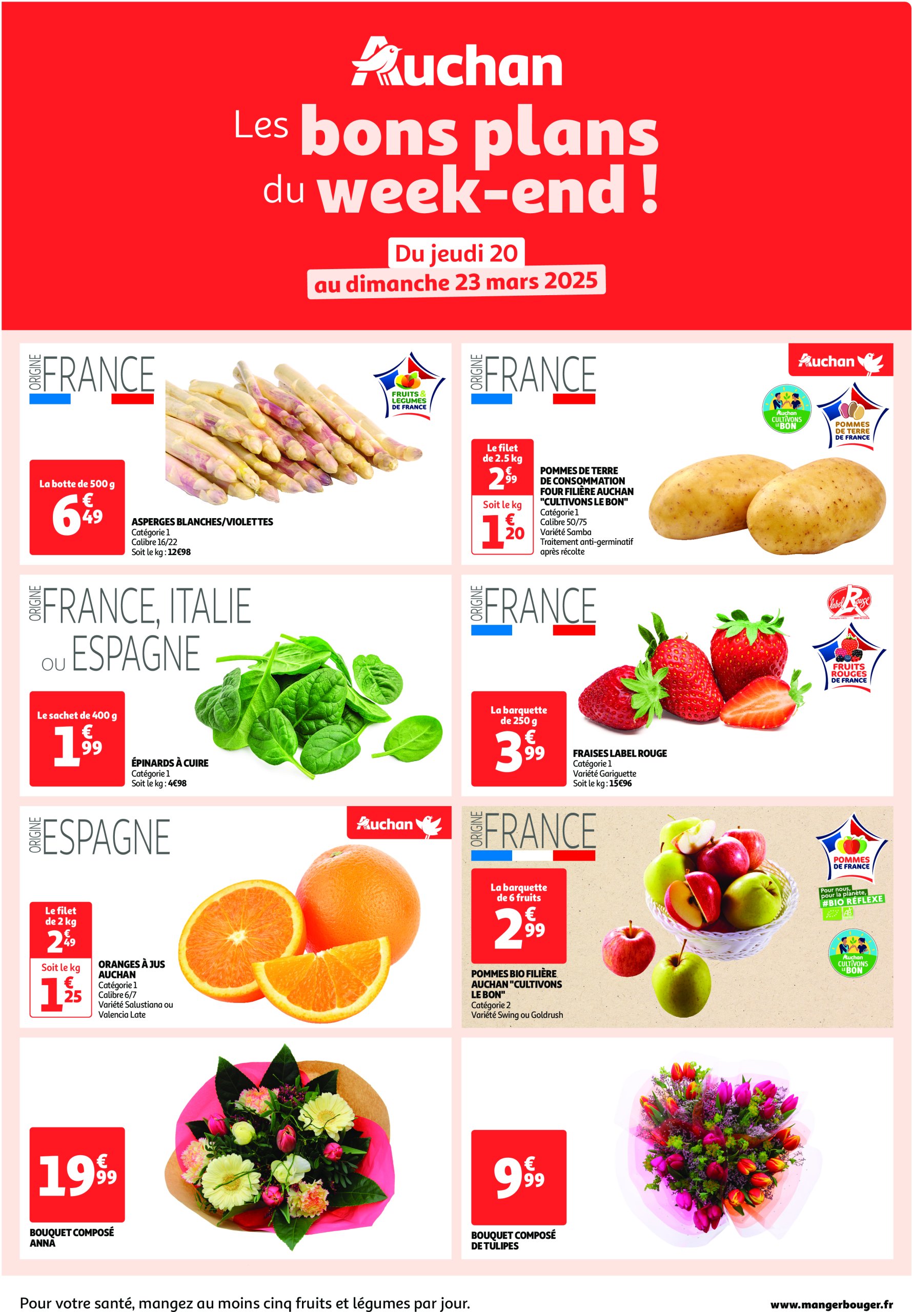 auchan - Catalogue Auchan - Les bons plans du week-end dans votre hyper ! valable dès 20/03 - 23/03