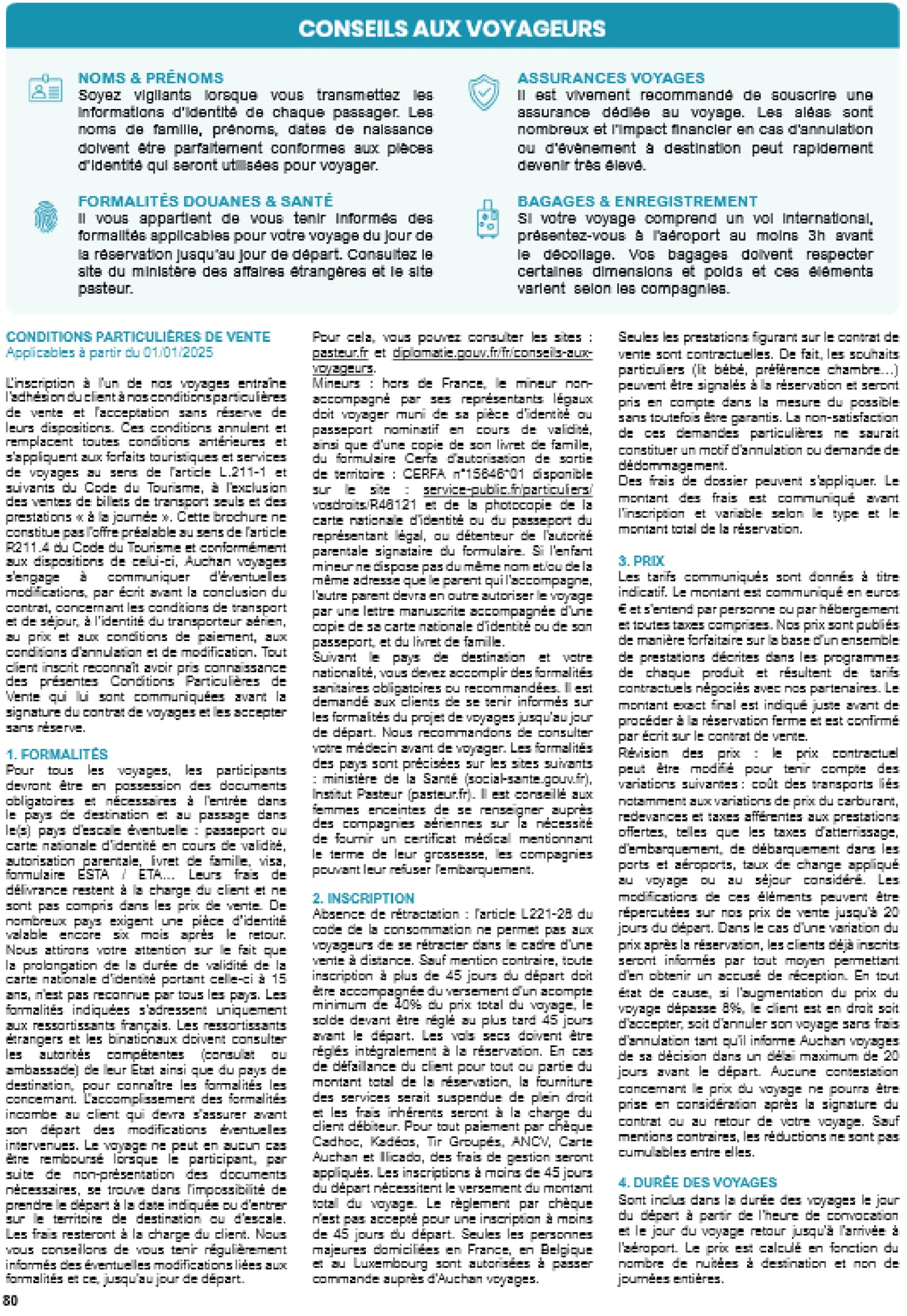 auchan - Catalogue Auchan - Auchan Voyages valable dès 19/03 - 31/08 - page: 80