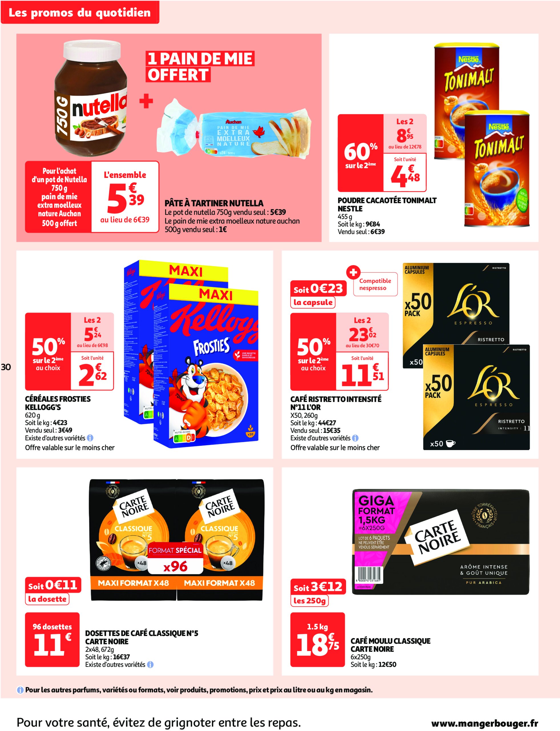 auchan - Catalogue Auchan - Comme en Italie : la dolce vita pour votre budget aussi valable dès 23/04 - 04/05 - page: 30 auchan - Catalogue Auchan - Comme en Italie : la dolce vita pour votre budget aussi valable dès 23/04 - 04/05 - page: 30