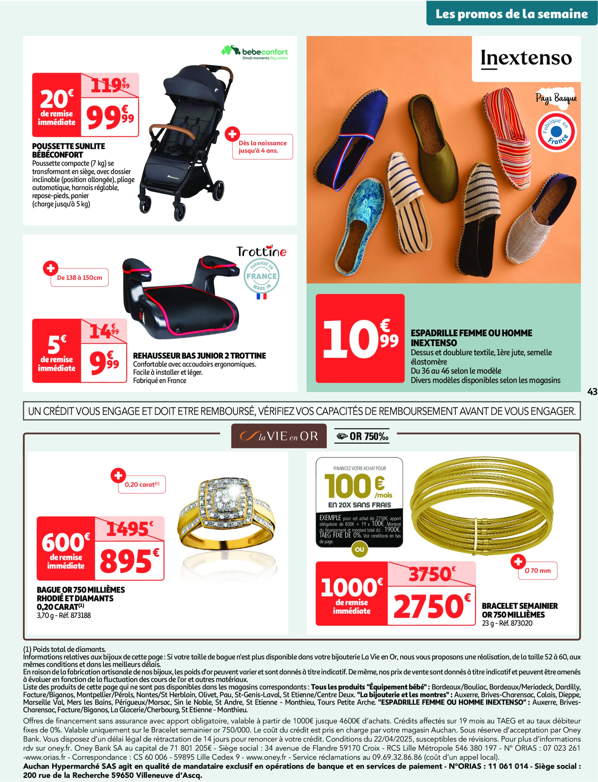 auchan - Catalogue Auchan - Comme en Italie : la dolce vita pour votre budget aussi valable dès 23/04 - 04/05 - page: 43 auchan - Catalogue Auchan - Comme en Italie : la dolce vita pour votre budget aussi valable dès 23/04 - 04/05 - page: 43