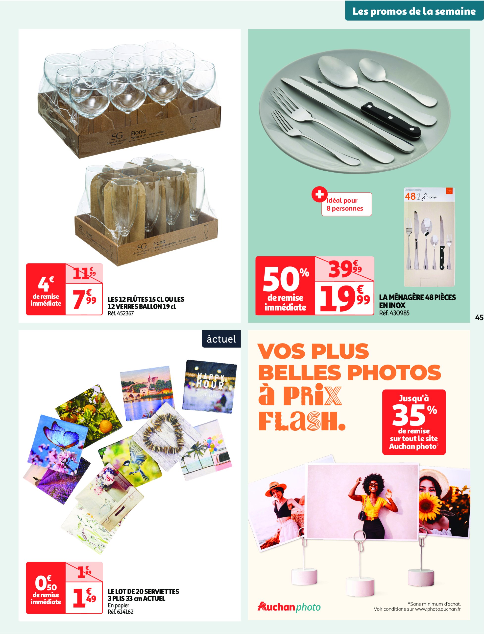 auchan - Catalogue Auchan - Comme en Italie : la dolce vita pour votre budget aussi valable dès 23/04 - 04/05 - page: 45 auchan - Catalogue Auchan - Comme en Italie : la dolce vita pour votre budget aussi valable dès 23/04 - 04/05 - page: 45