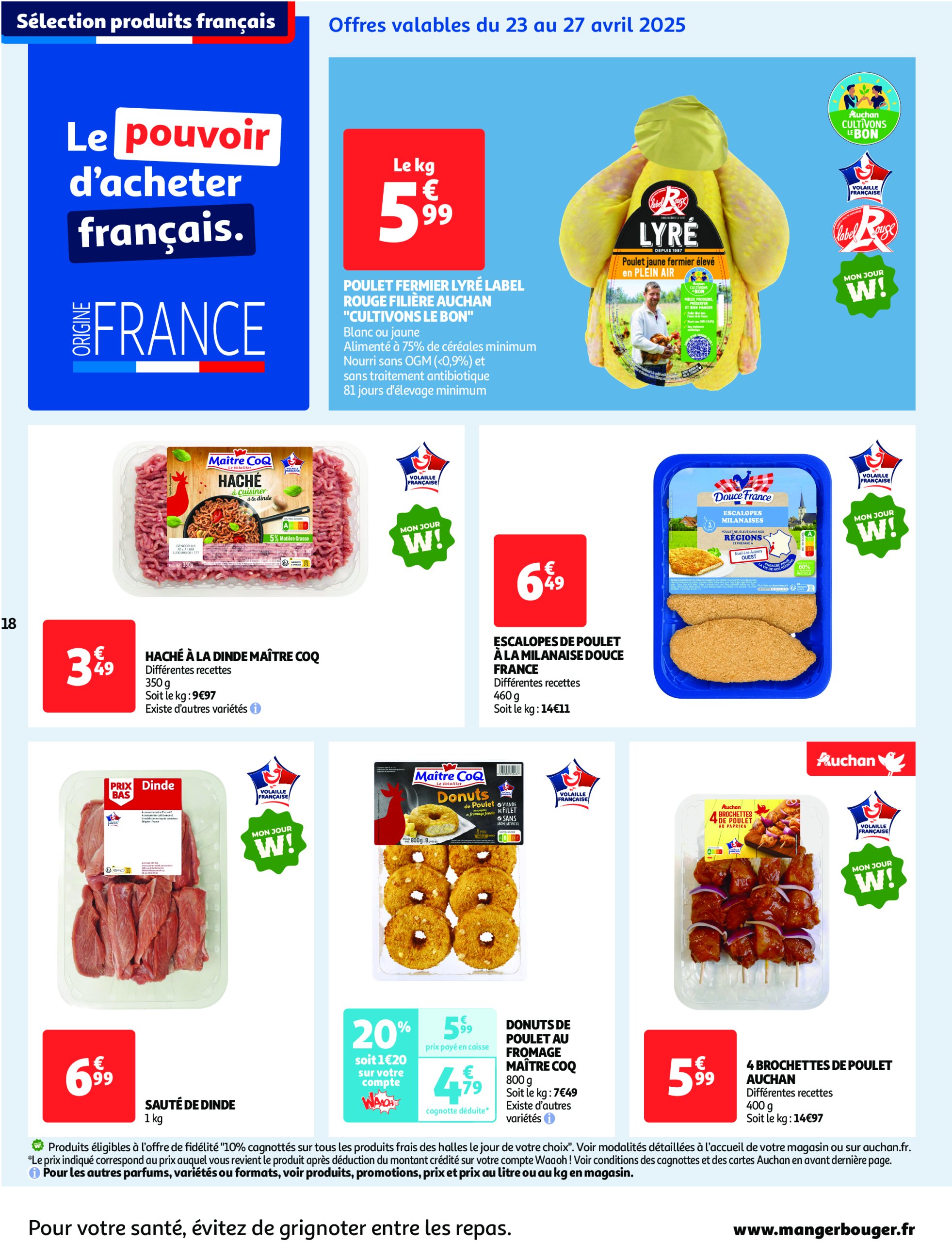 auchan - Catalogue Auchan - Comme en Italie : la dolce vita pour votre budget aussi valable dès 23/04 - 04/05 - page: 18 auchan - Catalogue Auchan - Comme en Italie : la dolce vita pour votre budget aussi valable dès 23/04 - 04/05 - page: 18