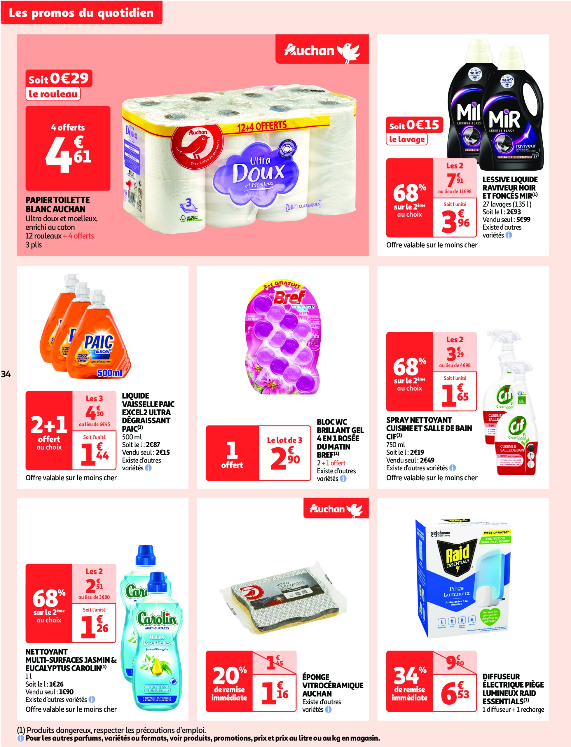 auchan - Catalogue Auchan - Comme en Italie : la dolce vita pour votre budget aussi valable dès 23/04 - 04/05 - page: 34 auchan - Catalogue Auchan - Comme en Italie : la dolce vita pour votre budget aussi valable dès 23/04 - 04/05 - page: 34