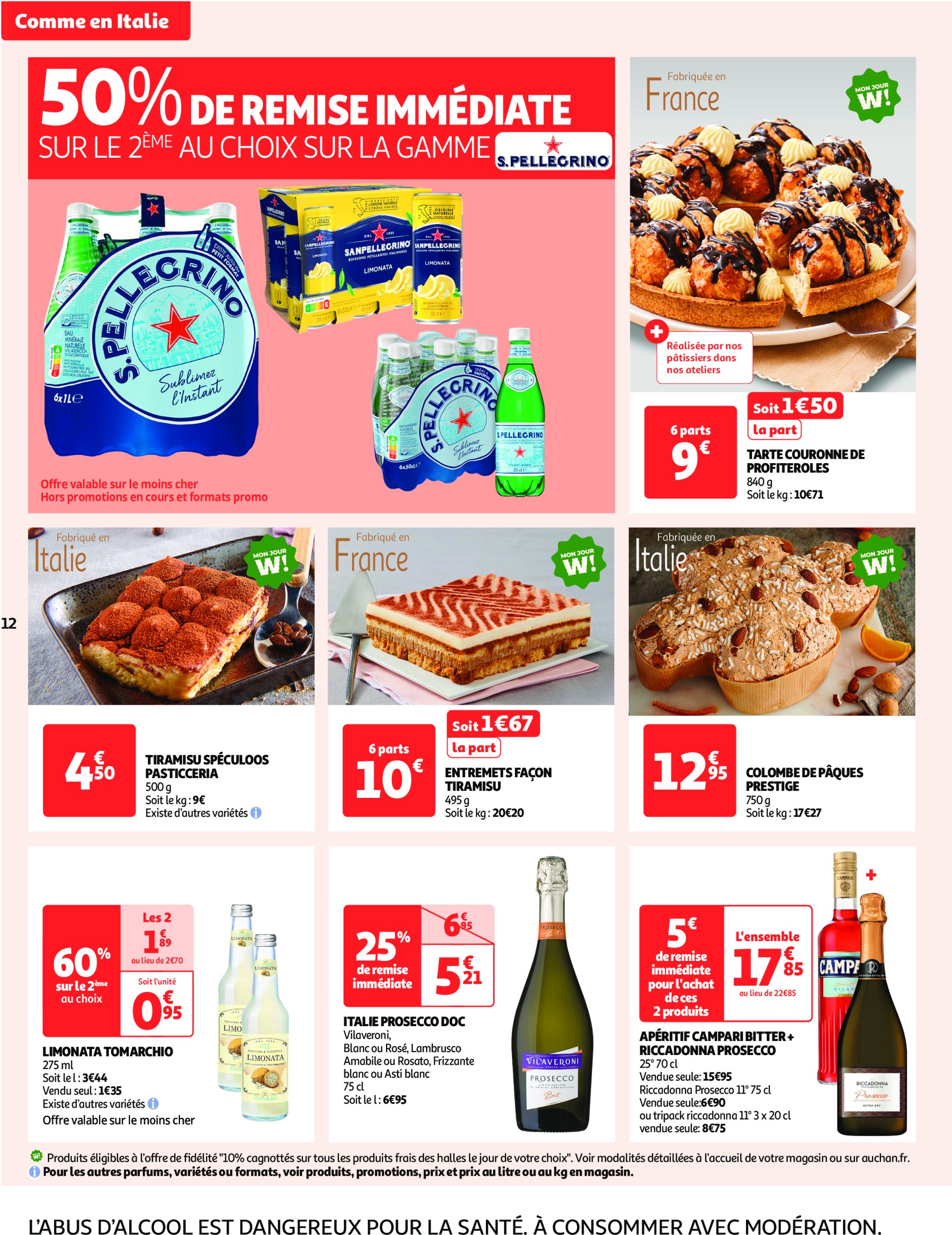 auchan - Catalogue Auchan - Comme en Italie : la dolce vita pour votre budget aussi valable dès 23/04 - 04/05 - page: 12 auchan - Catalogue Auchan - Comme en Italie : la dolce vita pour votre budget aussi valable dès 23/04 - 04/05 - page: 12