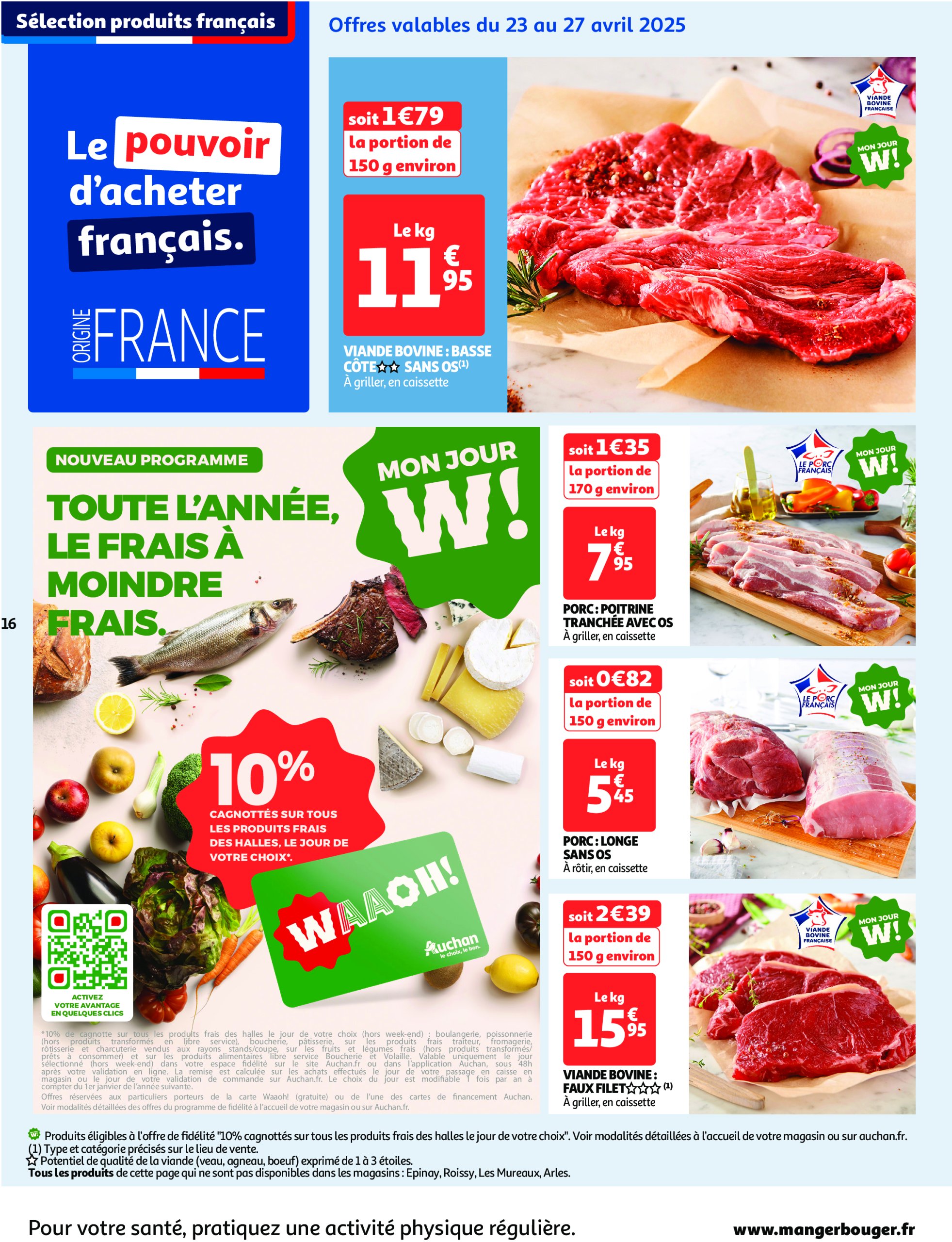 auchan - Catalogue Auchan - Comme en Italie : la dolce vita pour votre budget aussi valable dès 23/04 - 04/05 - page: 16 auchan - Catalogue Auchan - Comme en Italie : la dolce vita pour votre budget aussi valable dès 23/04 - 04/05 - page: 16