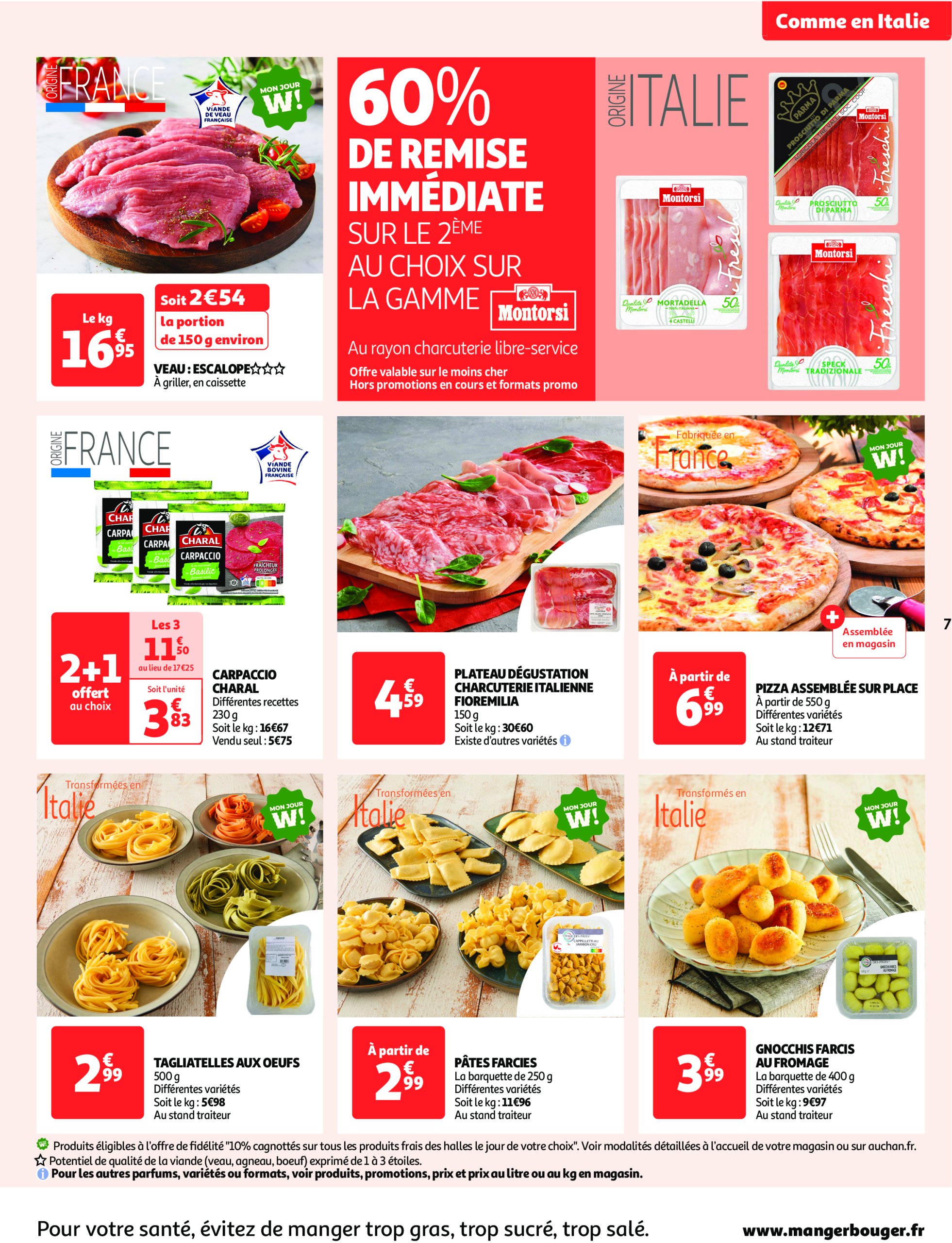 auchan - Catalogue Auchan - Comme en Italie : la dolce vita pour votre budget aussi valable dès 23/04 - 04/05 - page: 7 auchan - Catalogue Auchan - Comme en Italie : la dolce vita pour votre budget aussi valable dès 23/04 - 04/05 - page: 7