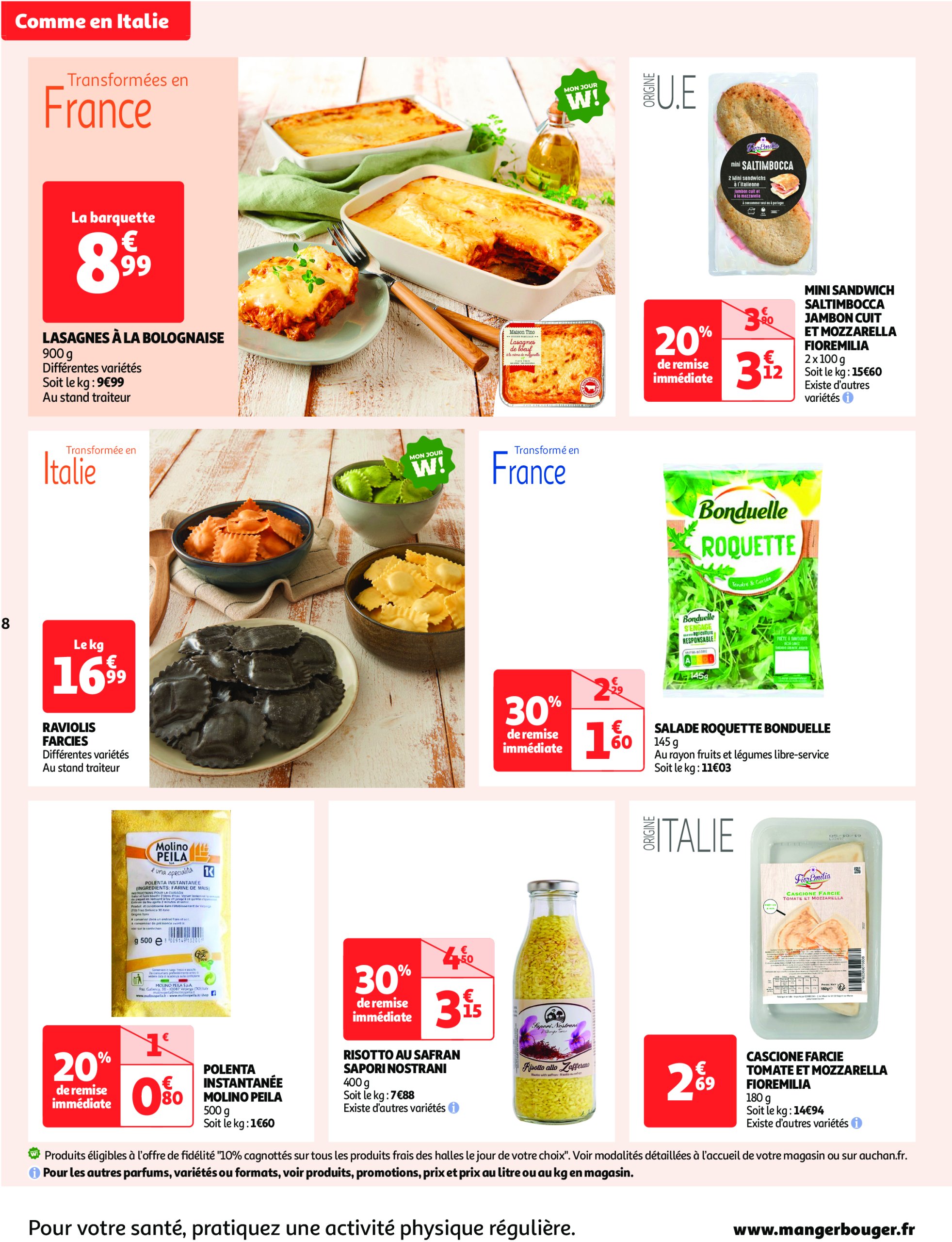 auchan - Catalogue Auchan - Comme en Italie : la dolce vita pour votre budget aussi valable dès 23/04 - 04/05 - page: 8 auchan - Catalogue Auchan - Comme en Italie : la dolce vita pour votre budget aussi valable dès 23/04 - 04/05 - page: 8