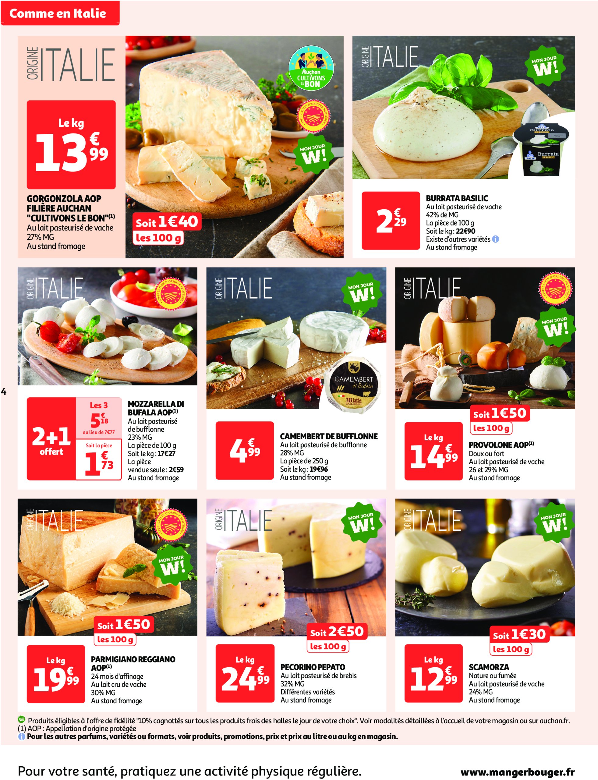 auchan - Catalogue Auchan - Comme en Italie : la dolce vita pour votre budget aussi valable dès 23/04 - 04/05 - page: 4 auchan - Catalogue Auchan - Comme en Italie : la dolce vita pour votre budget aussi valable dès 23/04 - 04/05 - page: 4