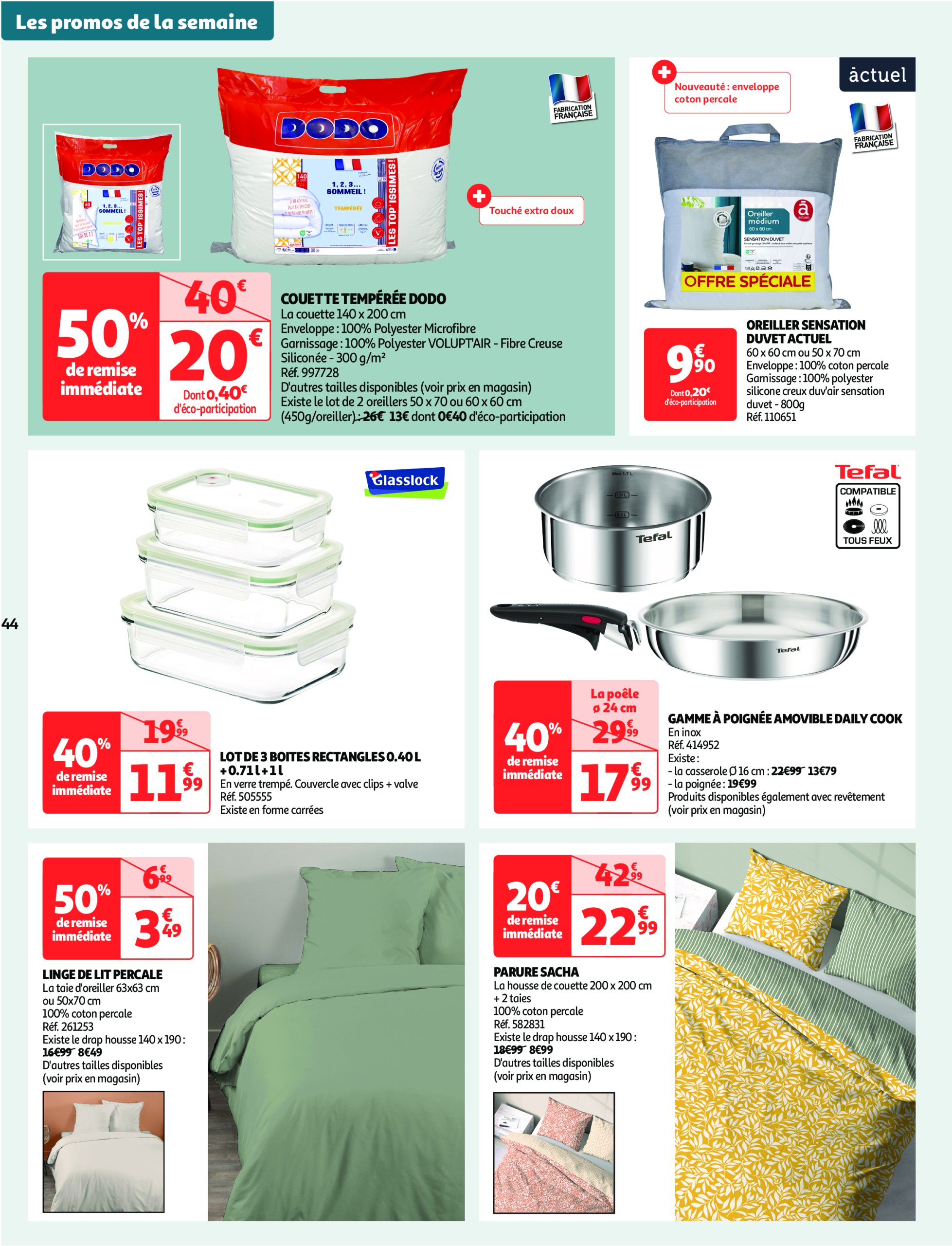 auchan - Catalogue Auchan - Comme en Italie : la dolce vita pour votre budget aussi valable dès 23/04 - 04/05 - page: 44 auchan - Catalogue Auchan - Comme en Italie : la dolce vita pour votre budget aussi valable dès 23/04 - 04/05 - page: 44