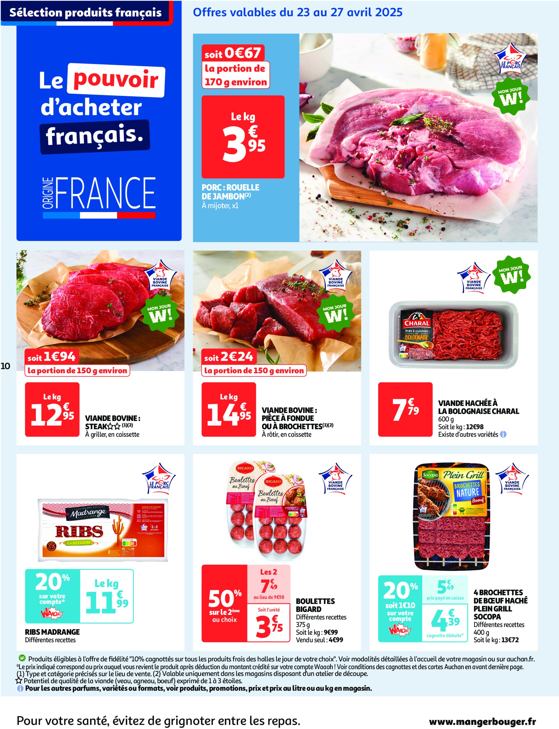 auchan - Catalogue Auchan supermarché - Comme en Italie, c'est aussi dans votre super valable dès 23/04 - 04/05 - page: 10 auchan - Catalogue Auchan supermarché - Comme en Italie, c'est aussi dans votre super valable dès 23/04 - 04/05 - page: 10