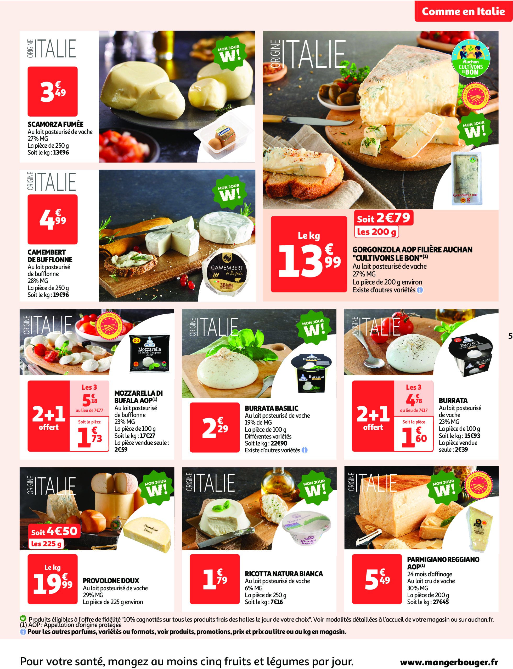 auchan - Catalogue Auchan supermarché - Comme en Italie, c'est aussi dans votre super valable dès 23/04 - 04/05 - page: 5 auchan - Catalogue Auchan supermarché - Comme en Italie, c'est aussi dans votre super valable dès 23/04 - 04/05 - page: 5