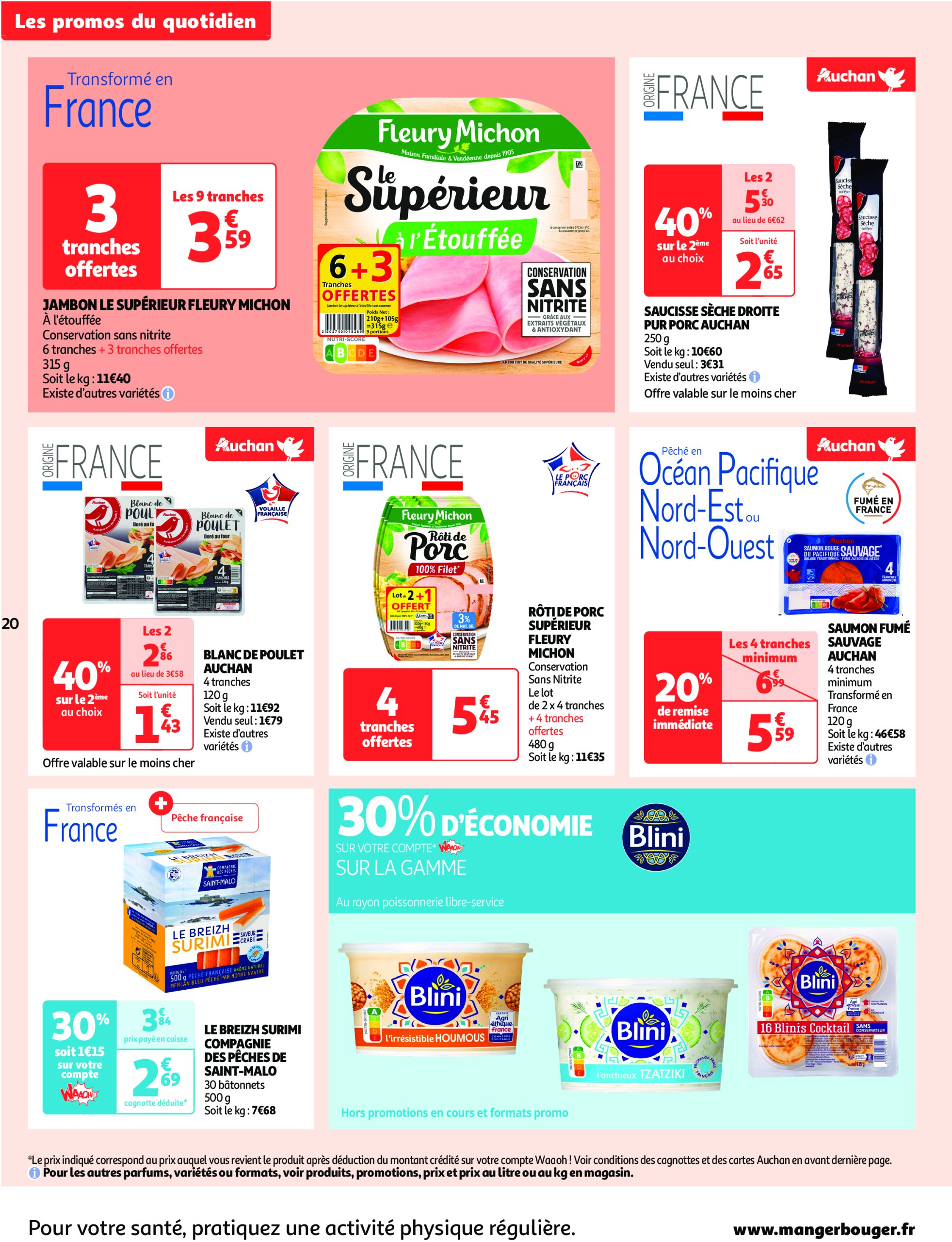 auchan - Catalogue Auchan supermarché - Comme en Italie, c'est aussi dans votre super valable dès 23/04 - 04/05 - page: 20 auchan - Catalogue Auchan supermarché - Comme en Italie, c'est aussi dans votre super valable dès 23/04 - 04/05 - page: 20