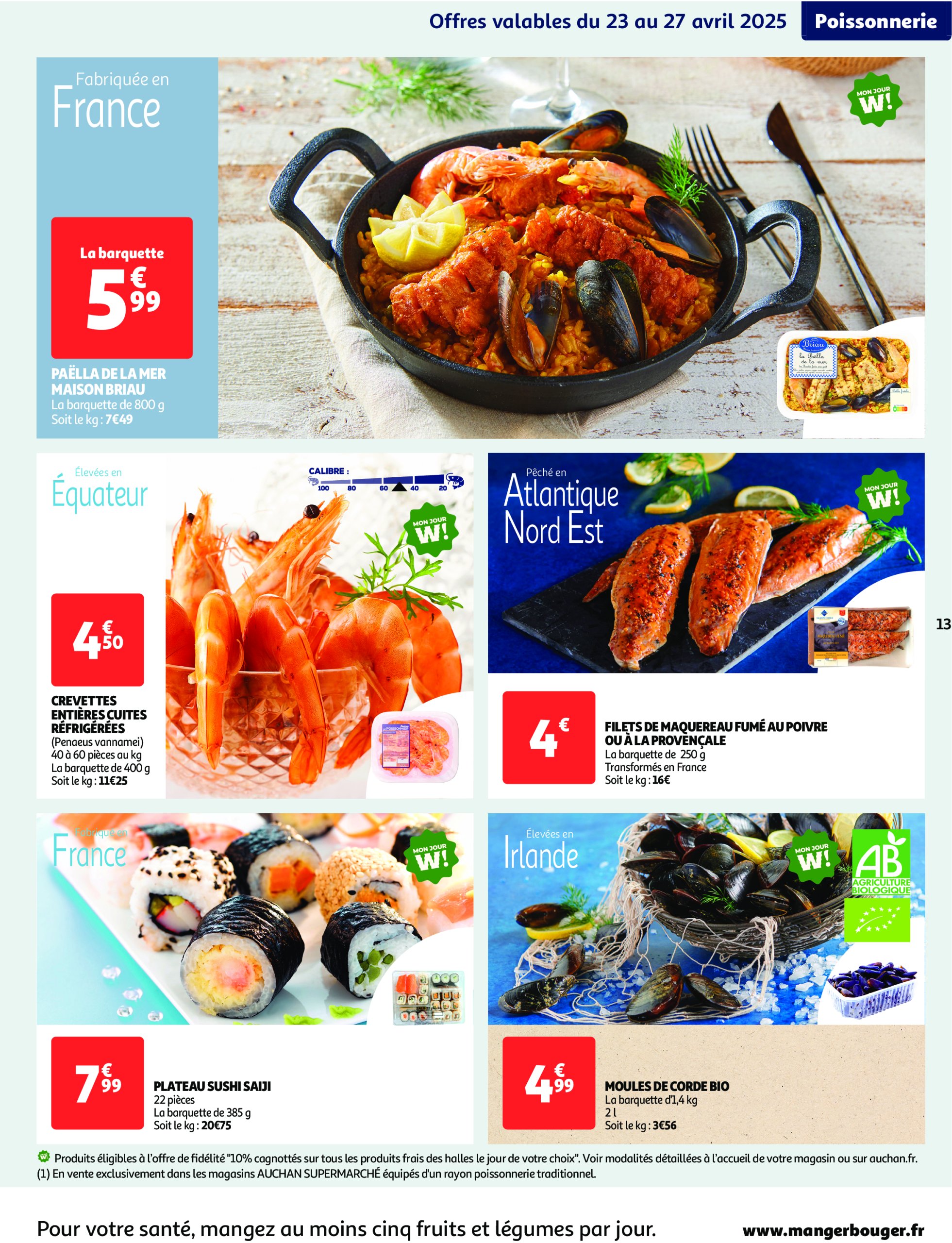 auchan - Catalogue Auchan supermarché - Comme en Italie, c'est aussi dans votre super valable dès 23/04 - 04/05 - page: 13 auchan - Catalogue Auchan supermarché - Comme en Italie, c'est aussi dans votre super valable dès 23/04 - 04/05 - page: 13
