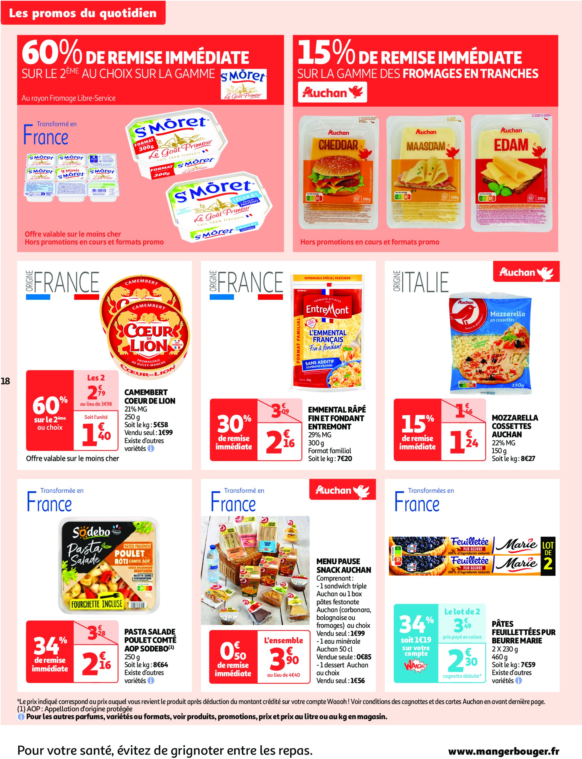 auchan - Catalogue Auchan supermarché - Comme en Italie, c'est aussi dans votre super valable dès 23/04 - 04/05 - page: 18 auchan - Catalogue Auchan supermarché - Comme en Italie, c'est aussi dans votre super valable dès 23/04 - 04/05 - page: 18