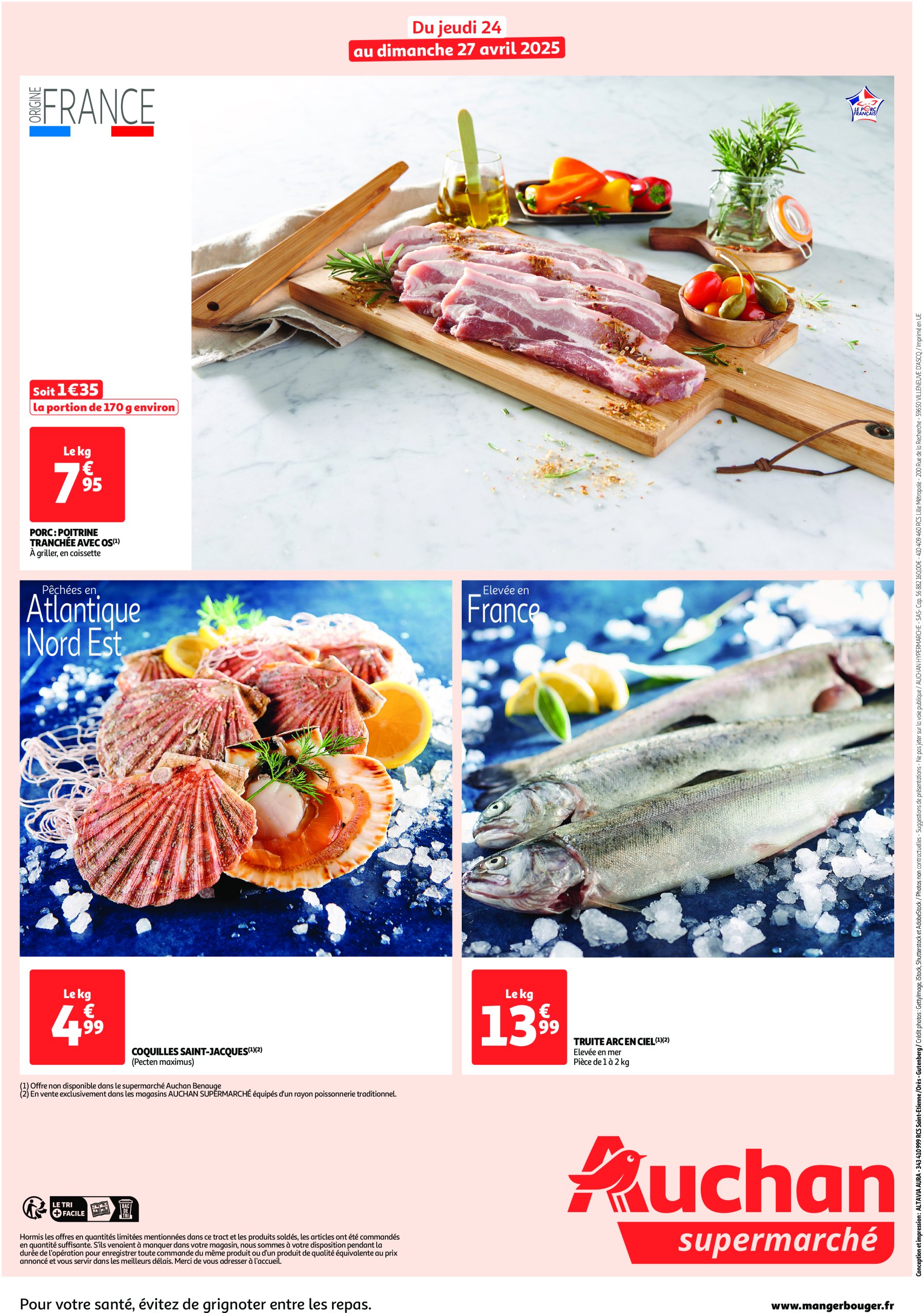 auchan - Catalogue Auchan supermarché - Les bons plans du week-end dans votre super ! valable dès 24/04 - 27/04 - page: 2