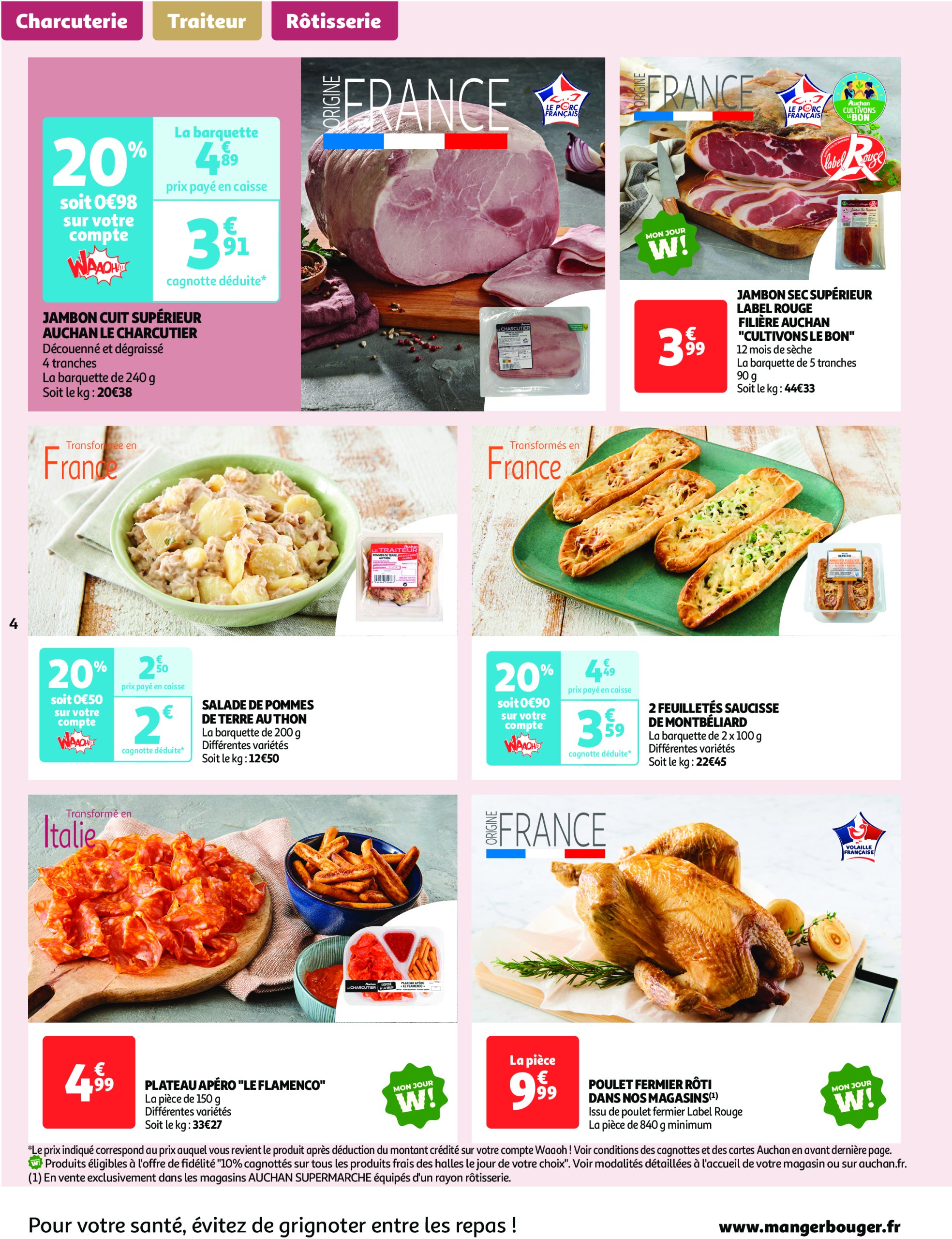 auchan - Catalogue Auchan supermarché - Le frais, le bon moins cher valable dès 29/04 - 03/05 - page: 4