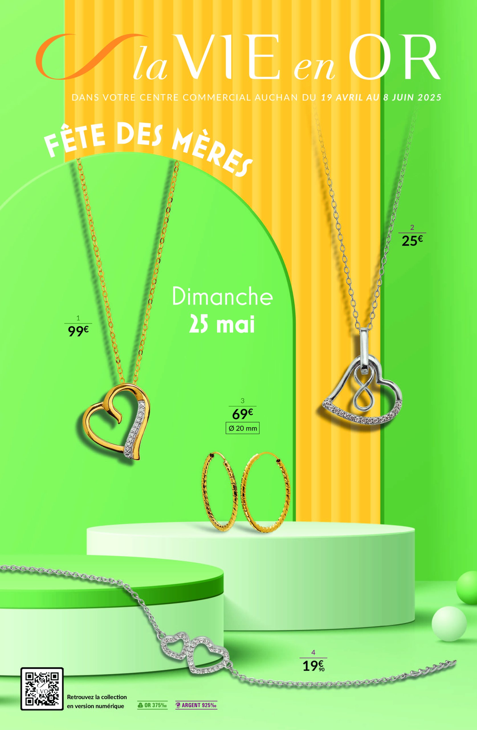 auchan - Catalogue Auchan - la VIE en OR : Fête des mères valable dès 19/04 - 08/06