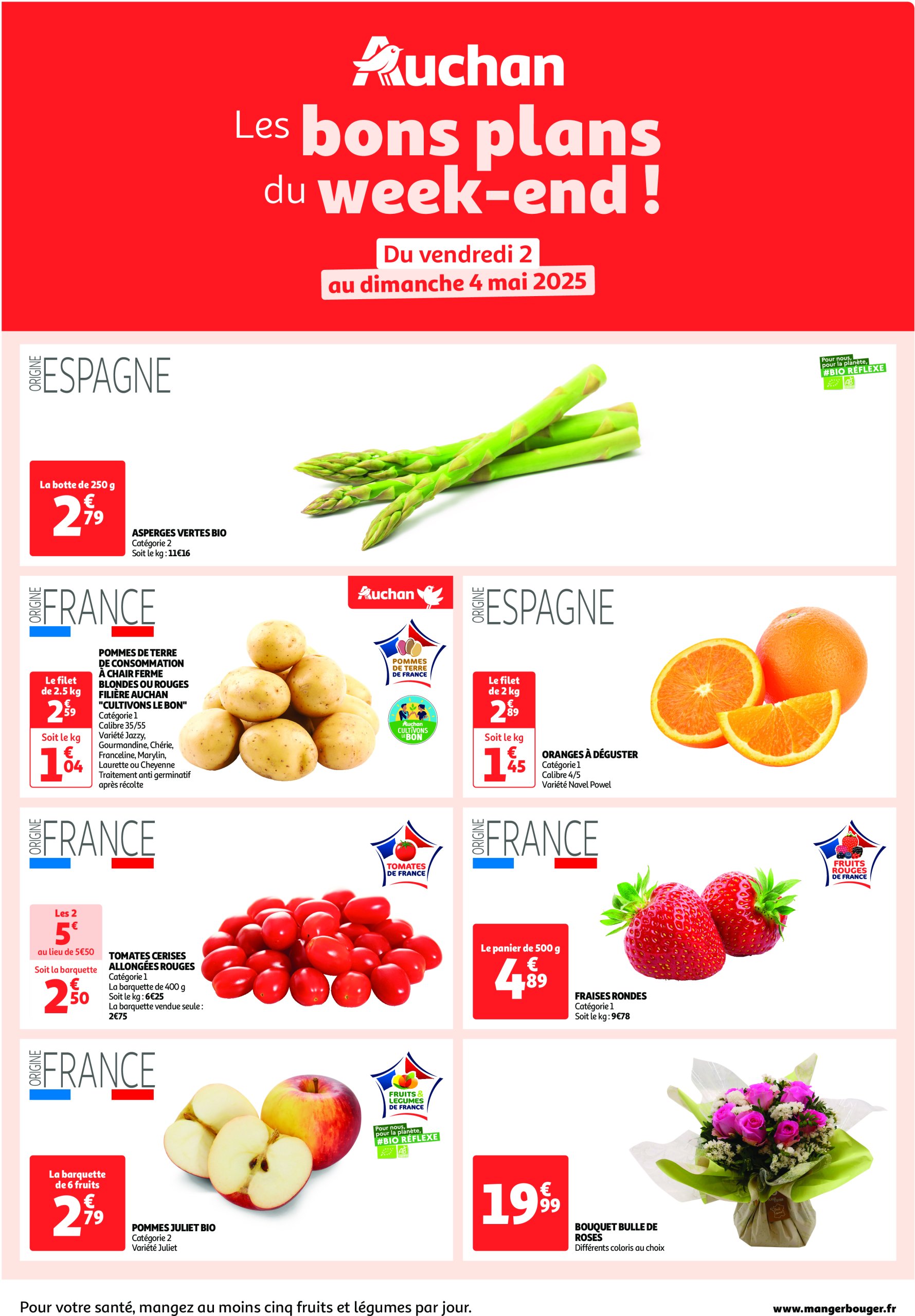 auchan - Catalogue Auchan - Les bons plans du week-end dans votre hyper ! valable dès 02/05 - 04/05
